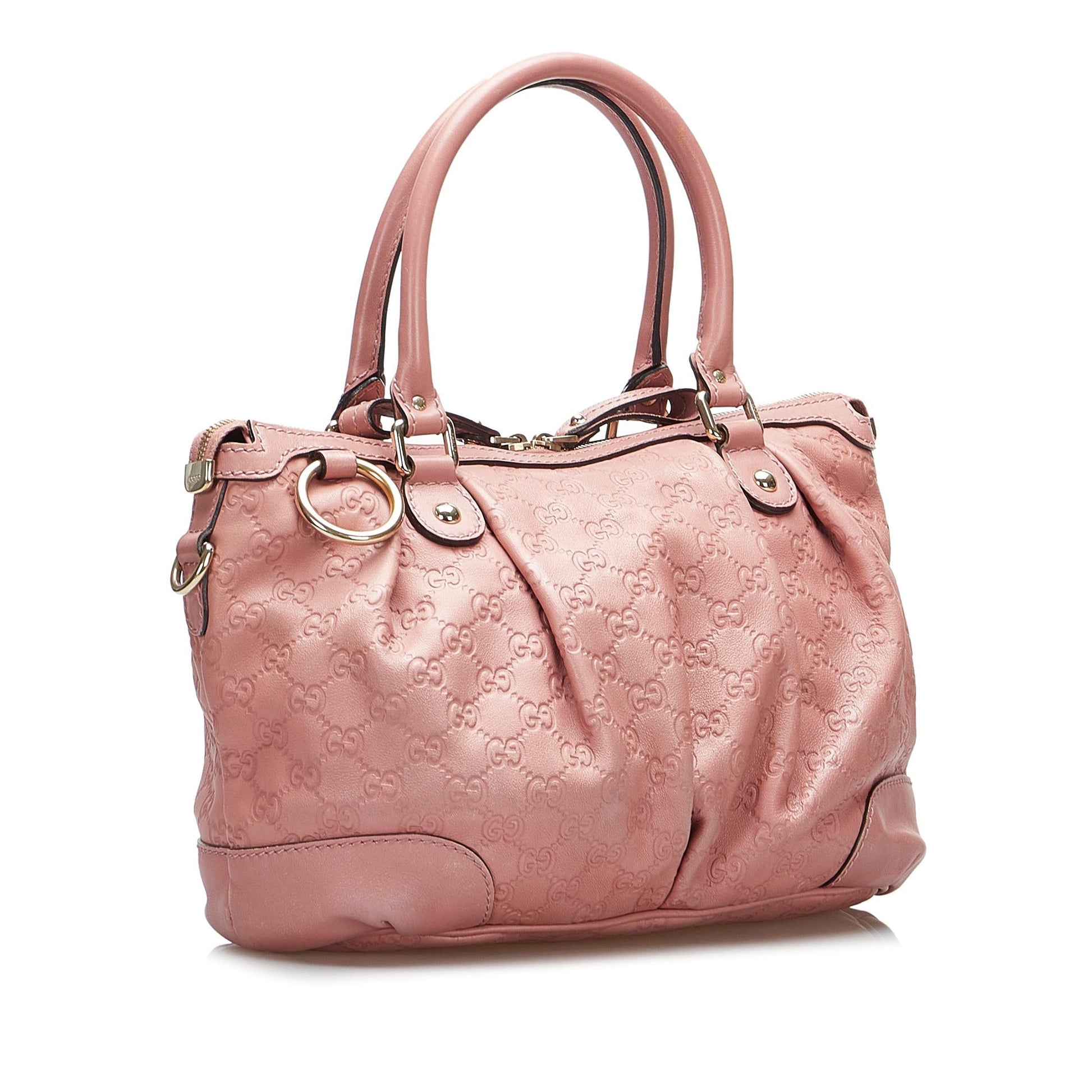 Gucci Guccissima Sukey SHG-xfIMm4 Calf Pink Satchel Bag