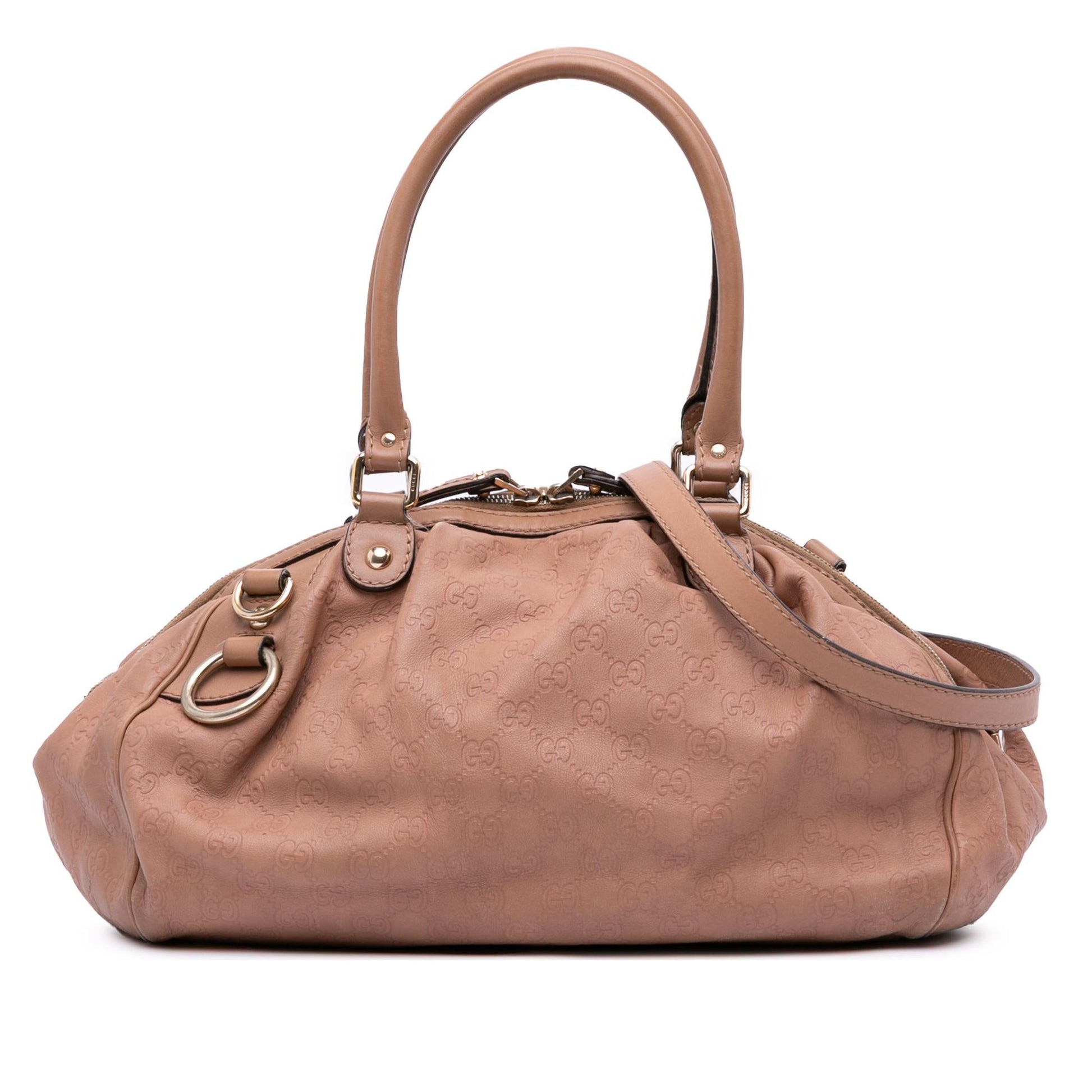 Gucci Guccissima Sukey Calf Pink Satchel Bag Sukey Satchel