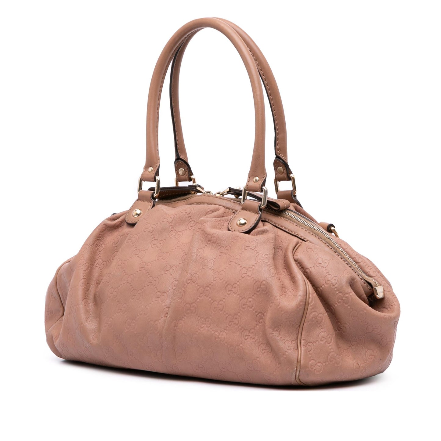 Gucci Guccissima Sukey Calf Pink Satchel Bag
