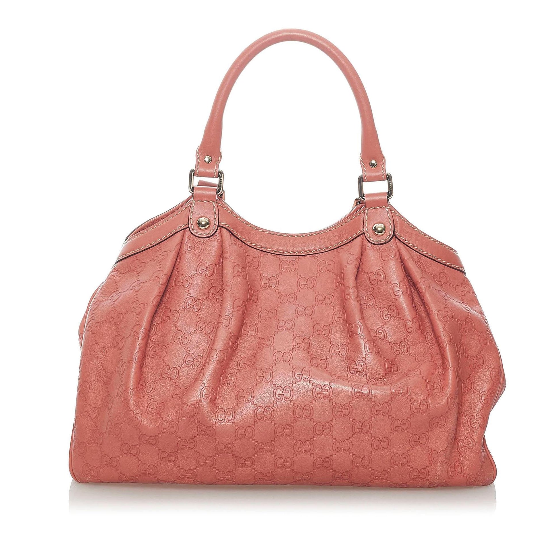 Gucci Guccissima Sukey SHG Calf Orange Tote Bag