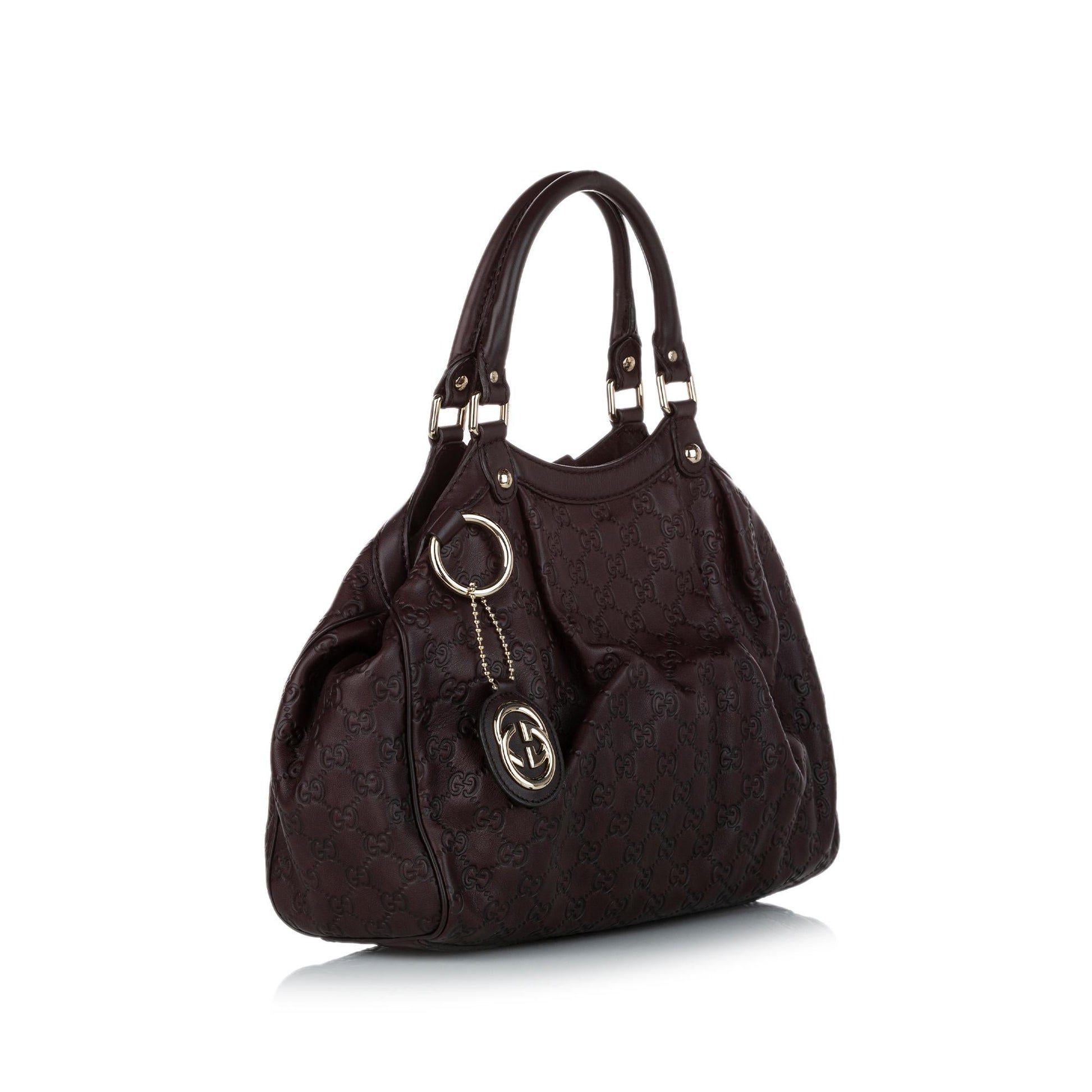 Gucci Guccissima Sukey SHG Calf Brown Tote Bag Bag Shg