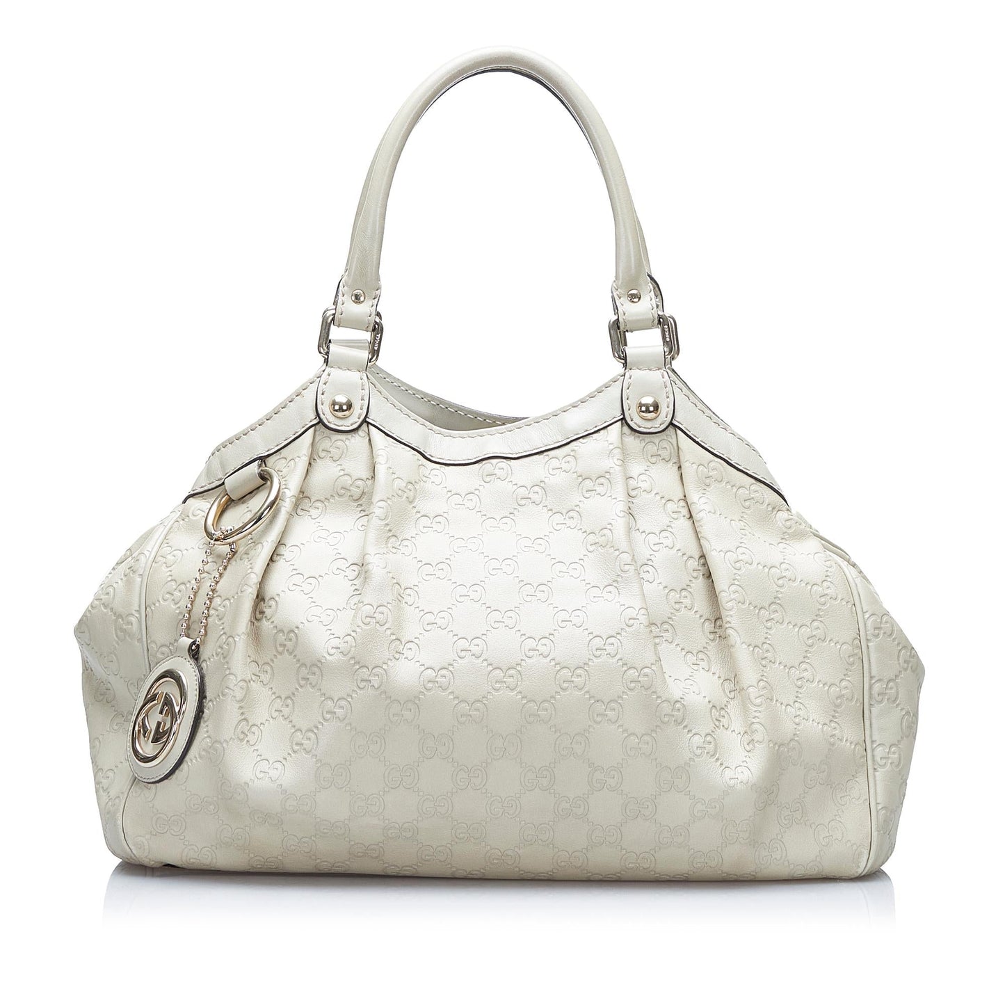 Gucci Guccissima Sukey SHG-Ry1H4Y Calf White Tote Bag