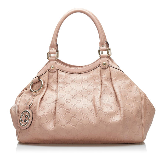 Gucci Guccissima Sukey SHG-3AILY4 Calf Pink Tote Bag