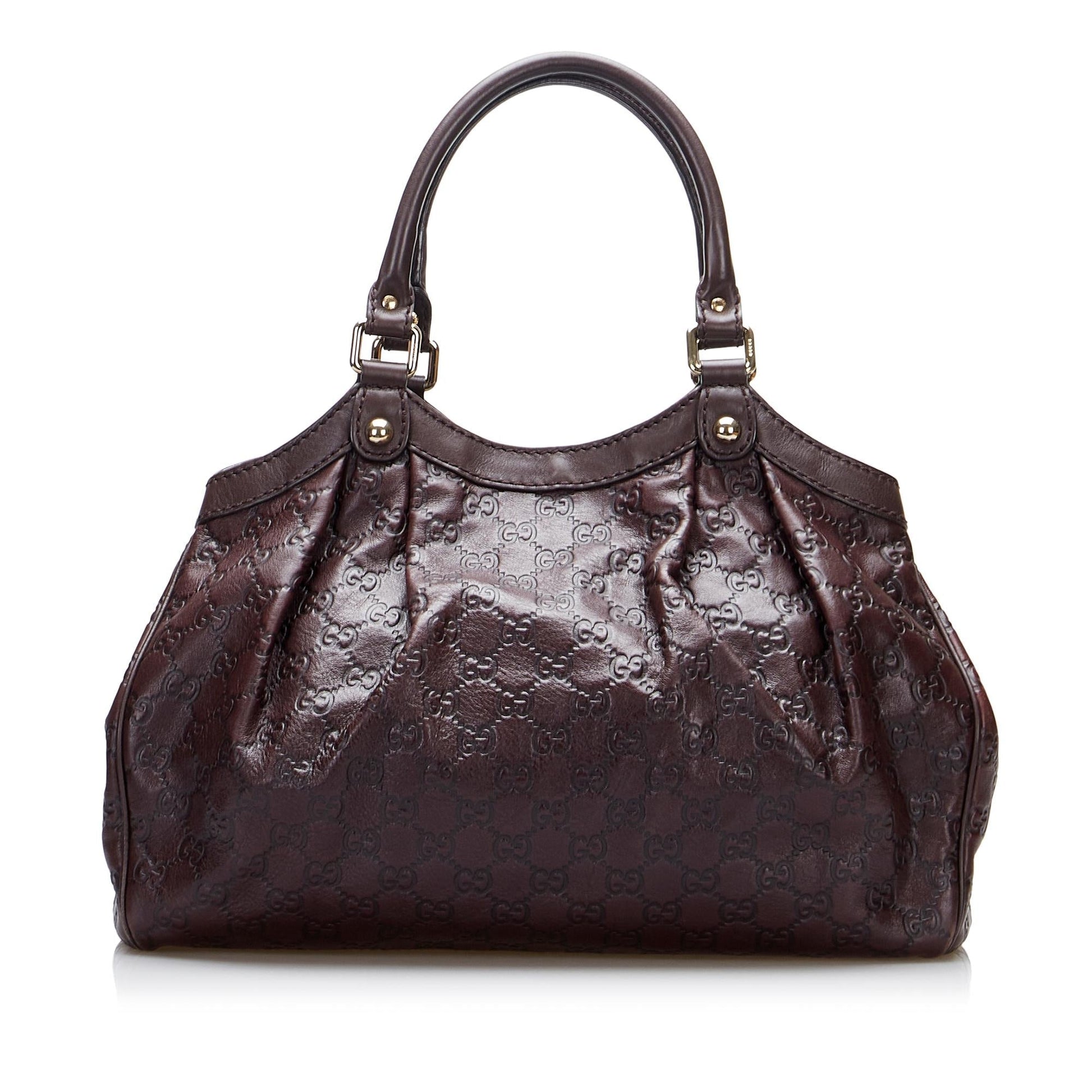 Gucci Guccissima Sukey SHG-xeFXrl Calf Brown Tote Bag