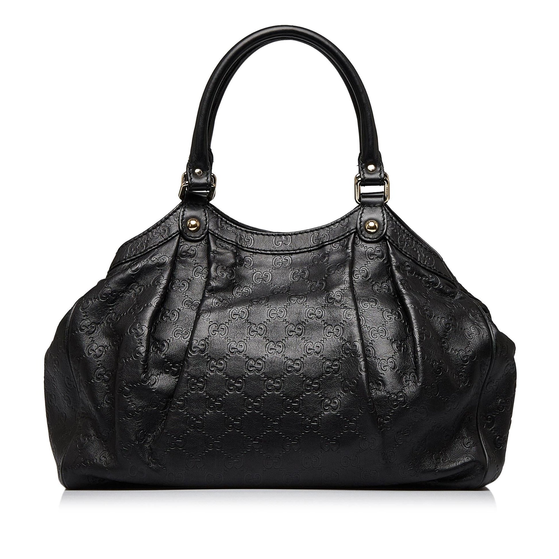 Gucci Guccissima Sukey SHG-Bvw2Vw Calf Black Tote Bag