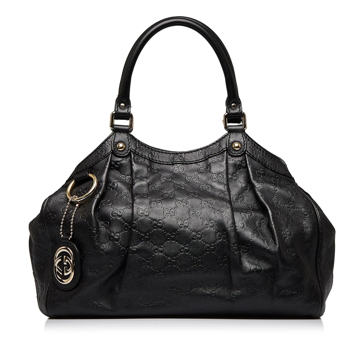 Gucci Guccissima Sukey SHG-Bvw2Vw Calf Black Tote Bag