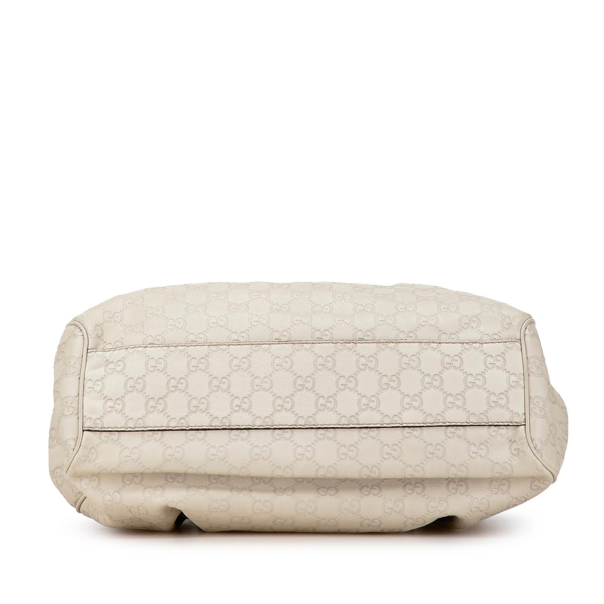 Gucci Guccissima Sukey SHG-K5aBMl Calf White Tote Bag