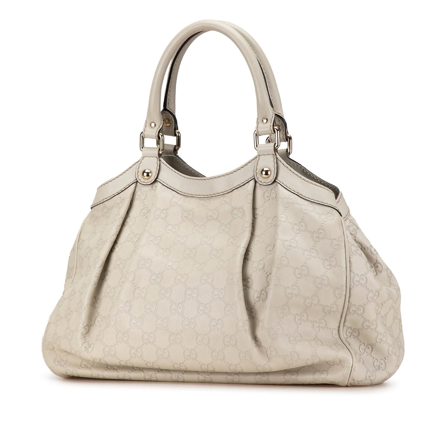 Gucci Guccissima Sukey SHG-K5aBMl Calf White Tote Bag