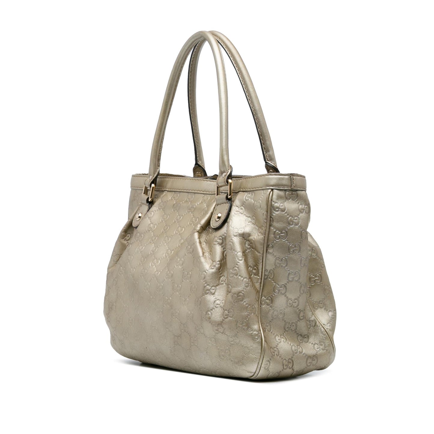 Gucci Guccissima Sukey Calf Gold Tote Bag