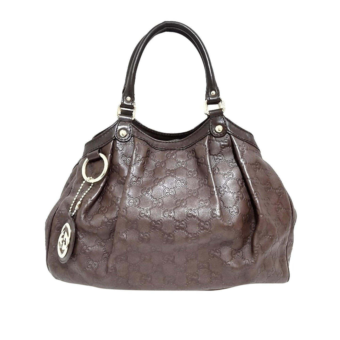 Gucci Guccissima Sukey SHG Calf Brown Shoulder Bag