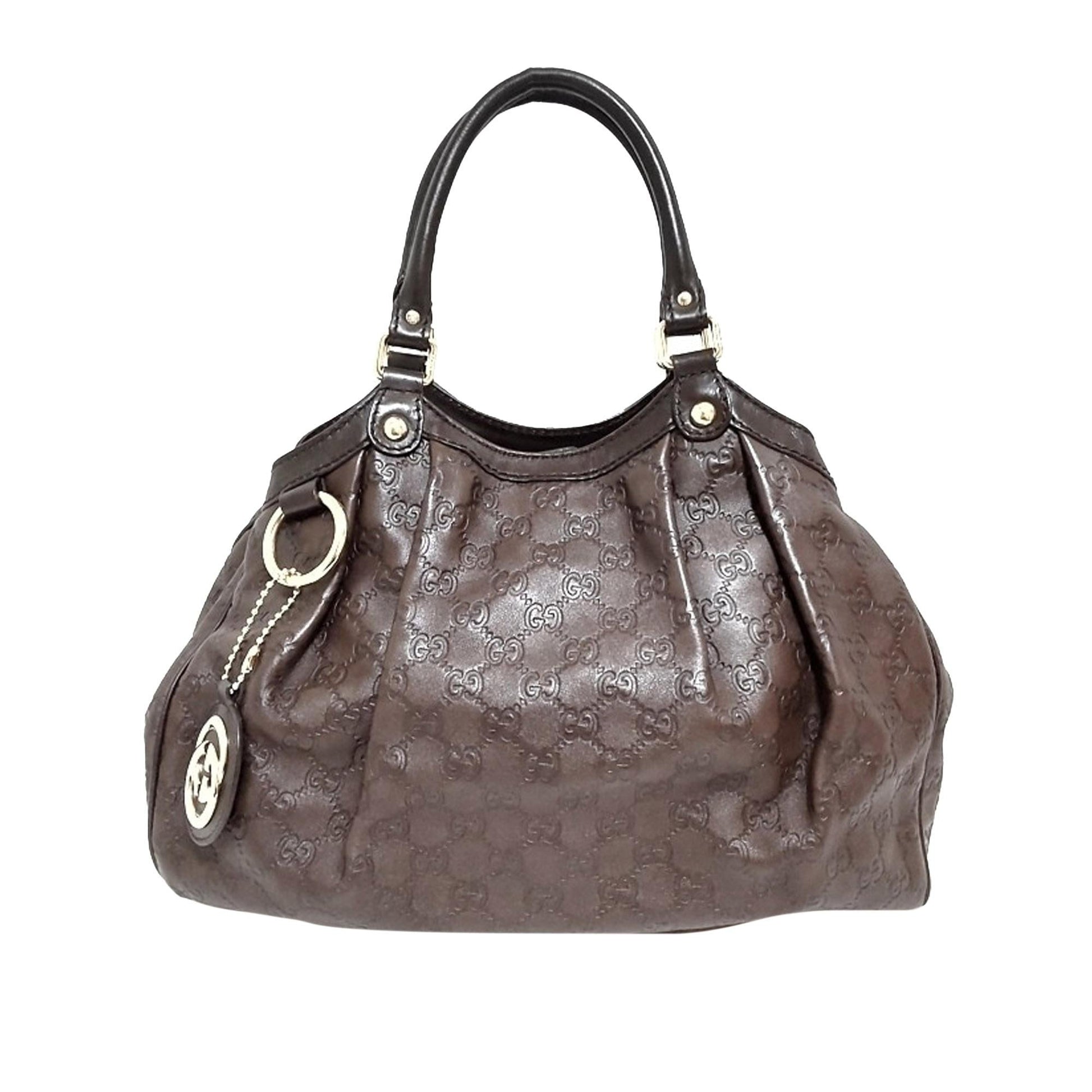 Gucci Guccissima Sukey SHG Calf Brown Shoulder Bag
