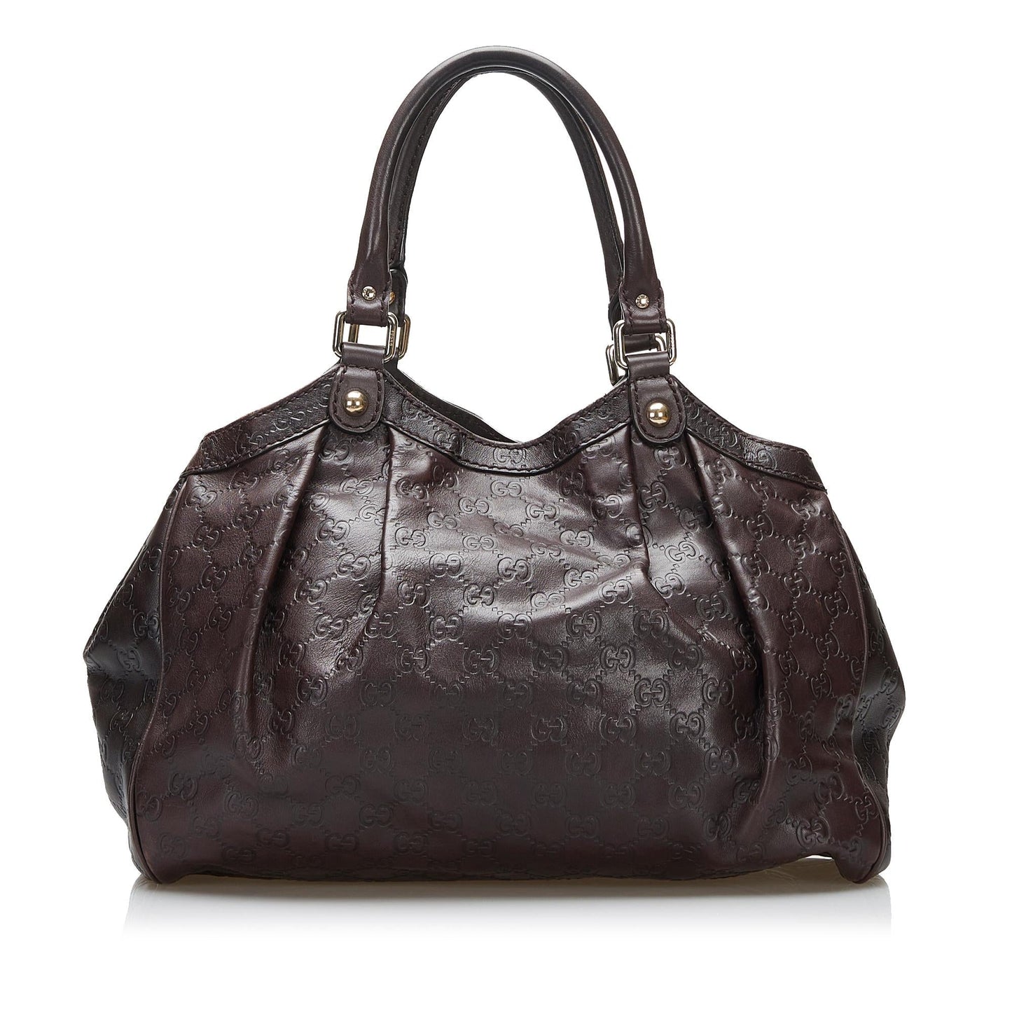 Gucci Guccissima Sukey SHG-Crr7vF Calf Brown Tote Bag