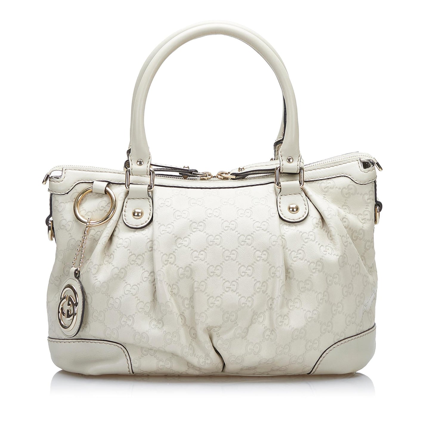 Gucci Guccissima Sukey SHG-6zGUoB Calf White Satchel Bag