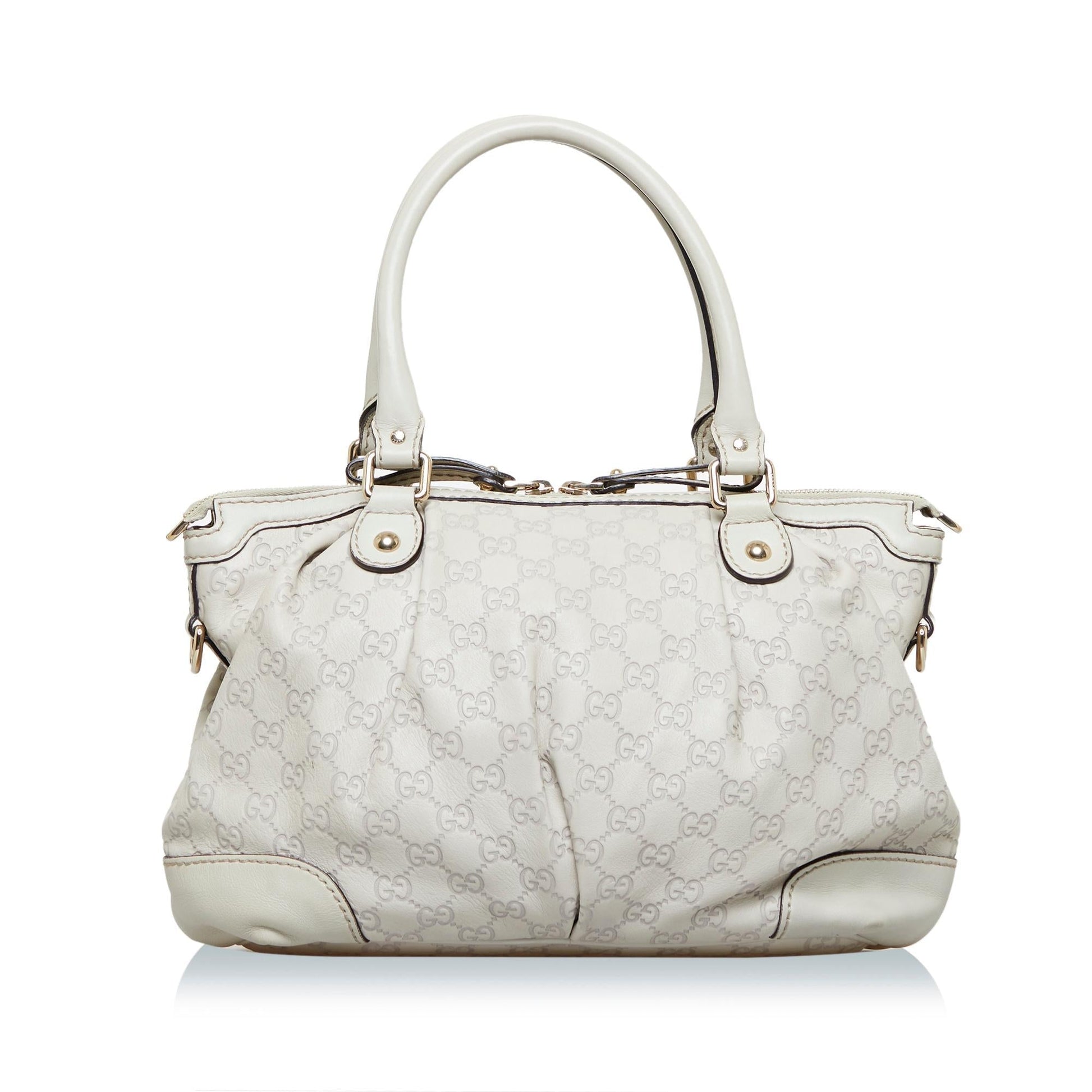 Gucci Guccissima Sukey SHG-s0YQxO Calf White Tote Bag