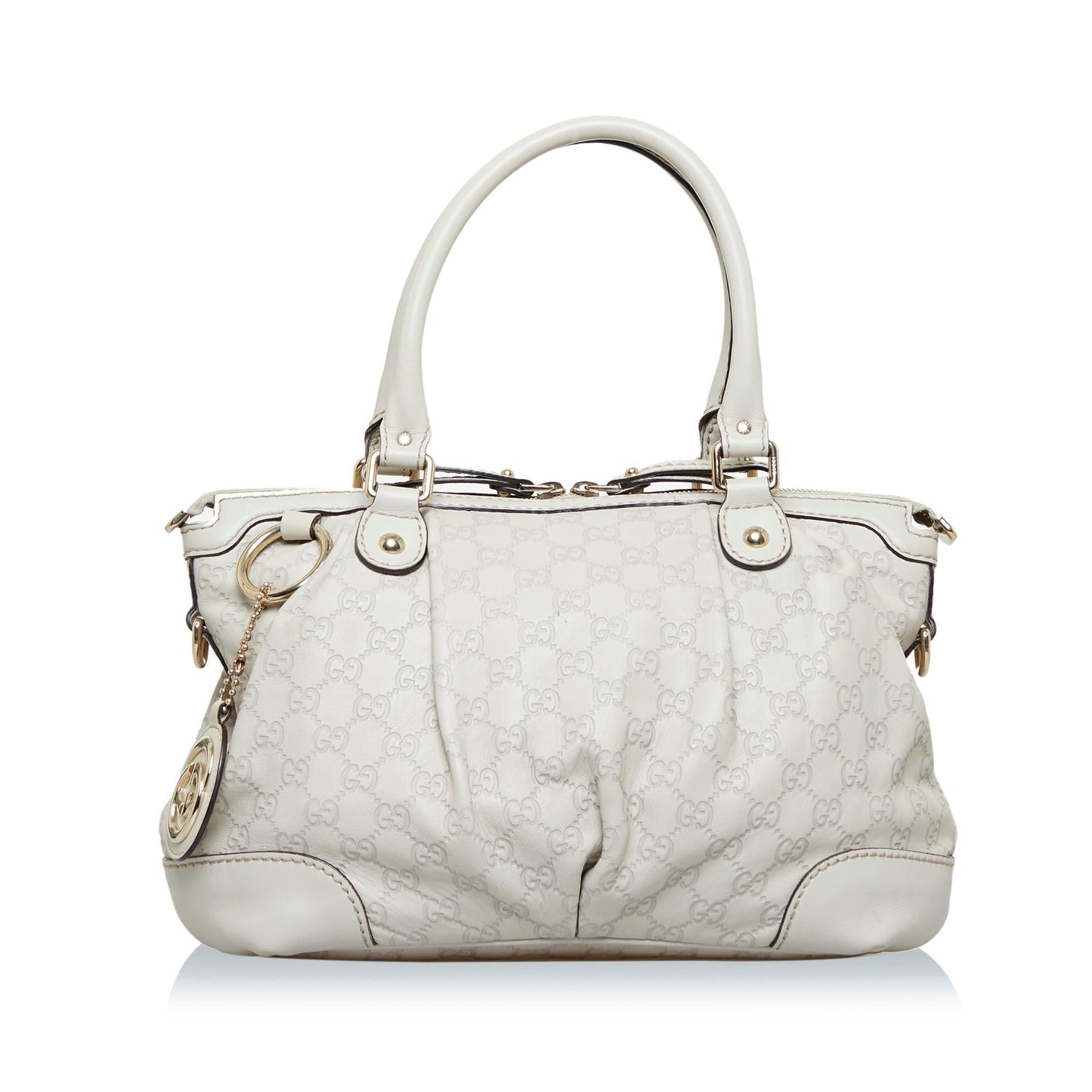 Gucci Guccissima Sukey SHG-s0YQxO Calf White Tote Bag
