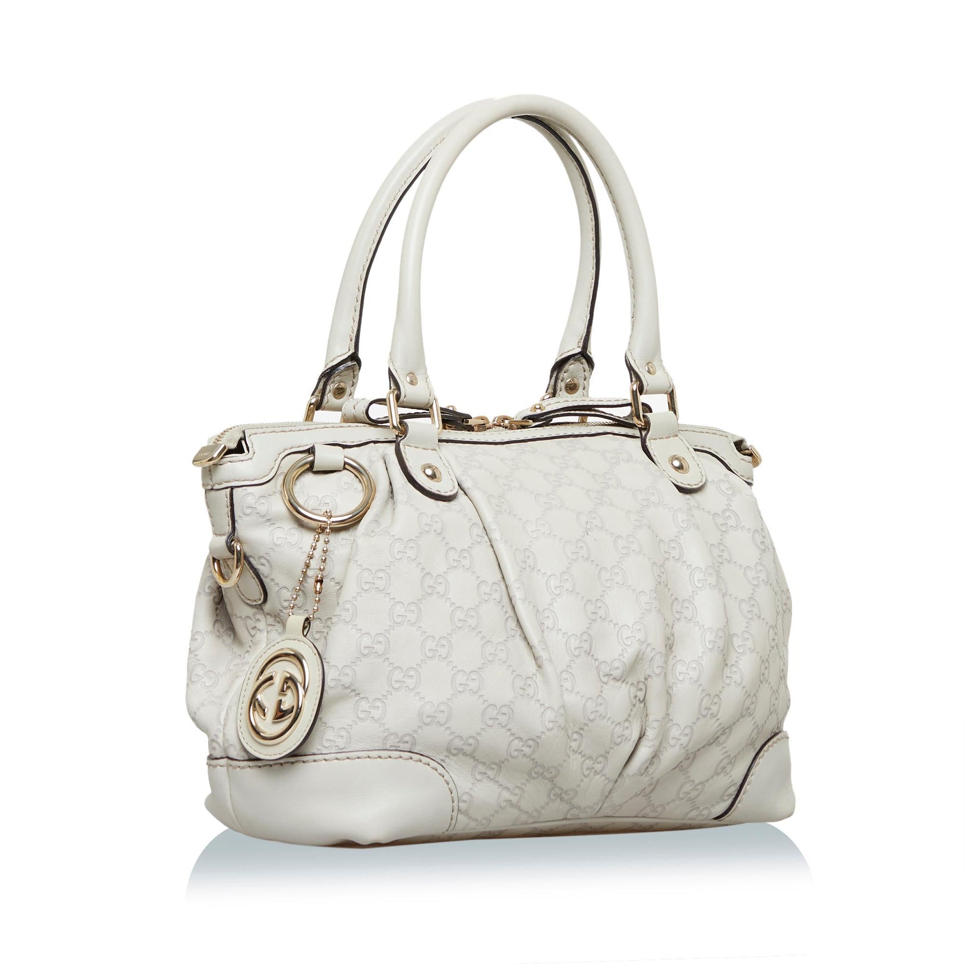 Gucci Guccissima Sukey SHG-s0YQxO Calf White Tote Bag