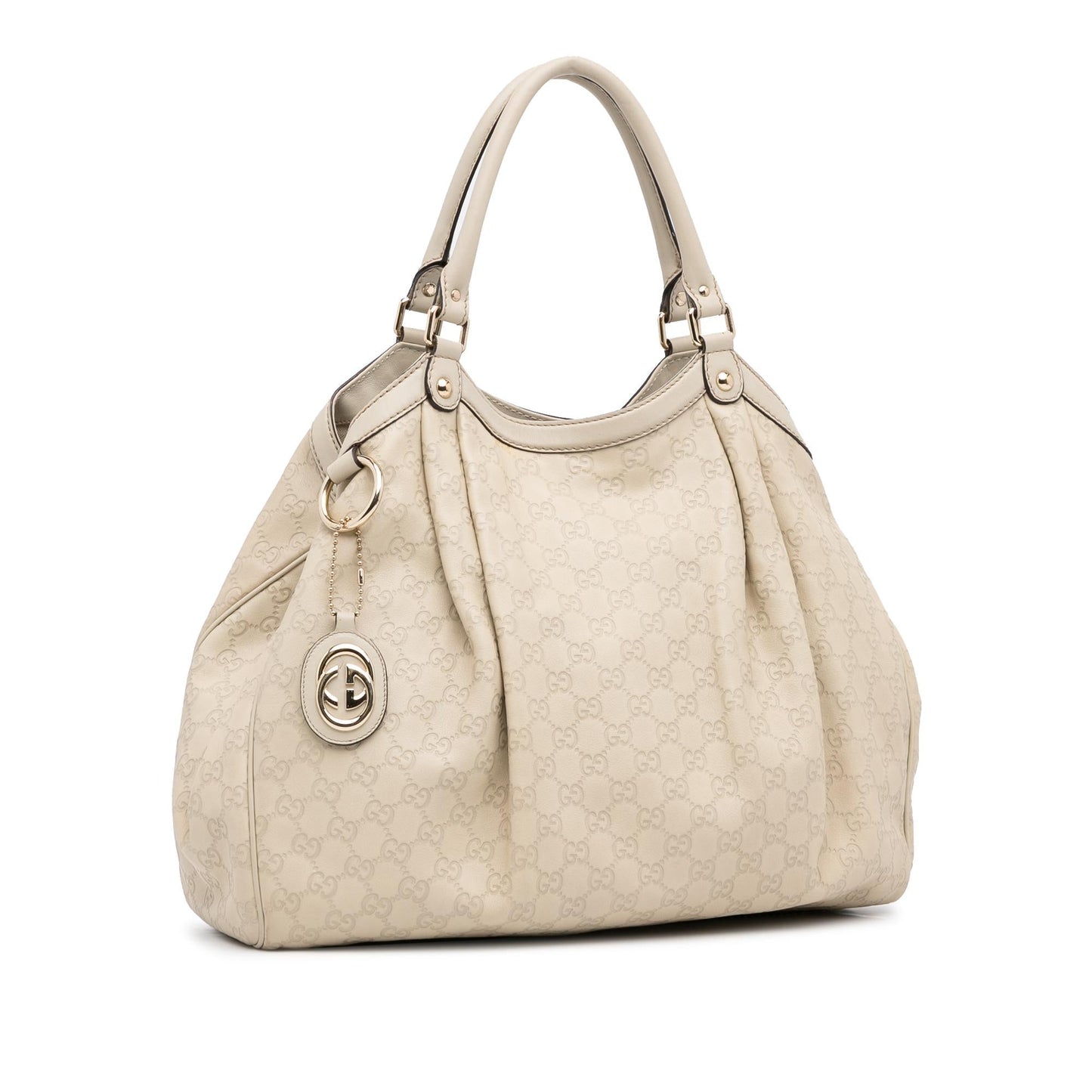 Gucci Guccissima Sukey SHG-FmiuCE Calf White Tote Bag