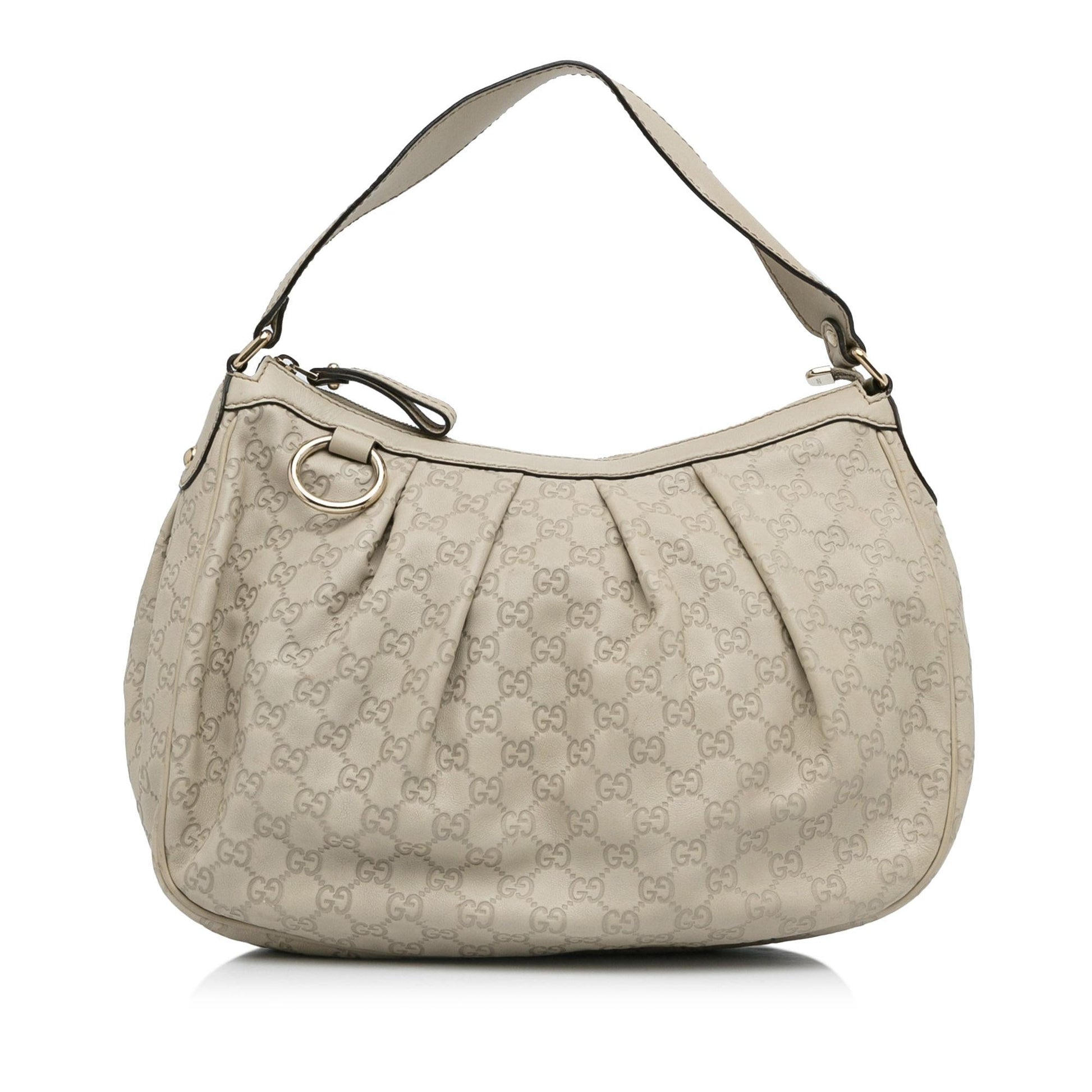 Gucci Guccissima Sukey SHG-LS9Q7r Calf White Shoulder Bag
