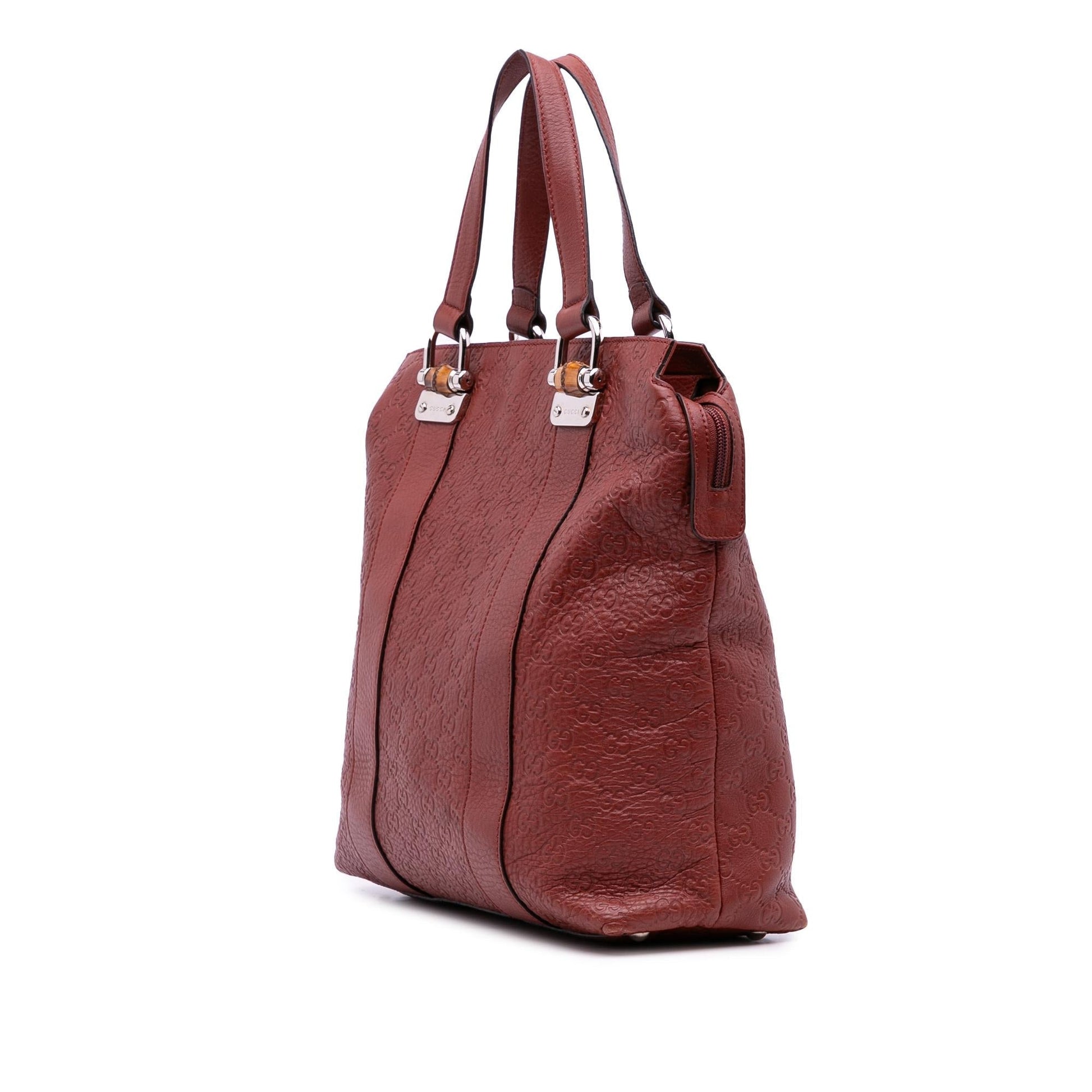 Gucci Guccissima Tender Bamboo Bar Tote Bag