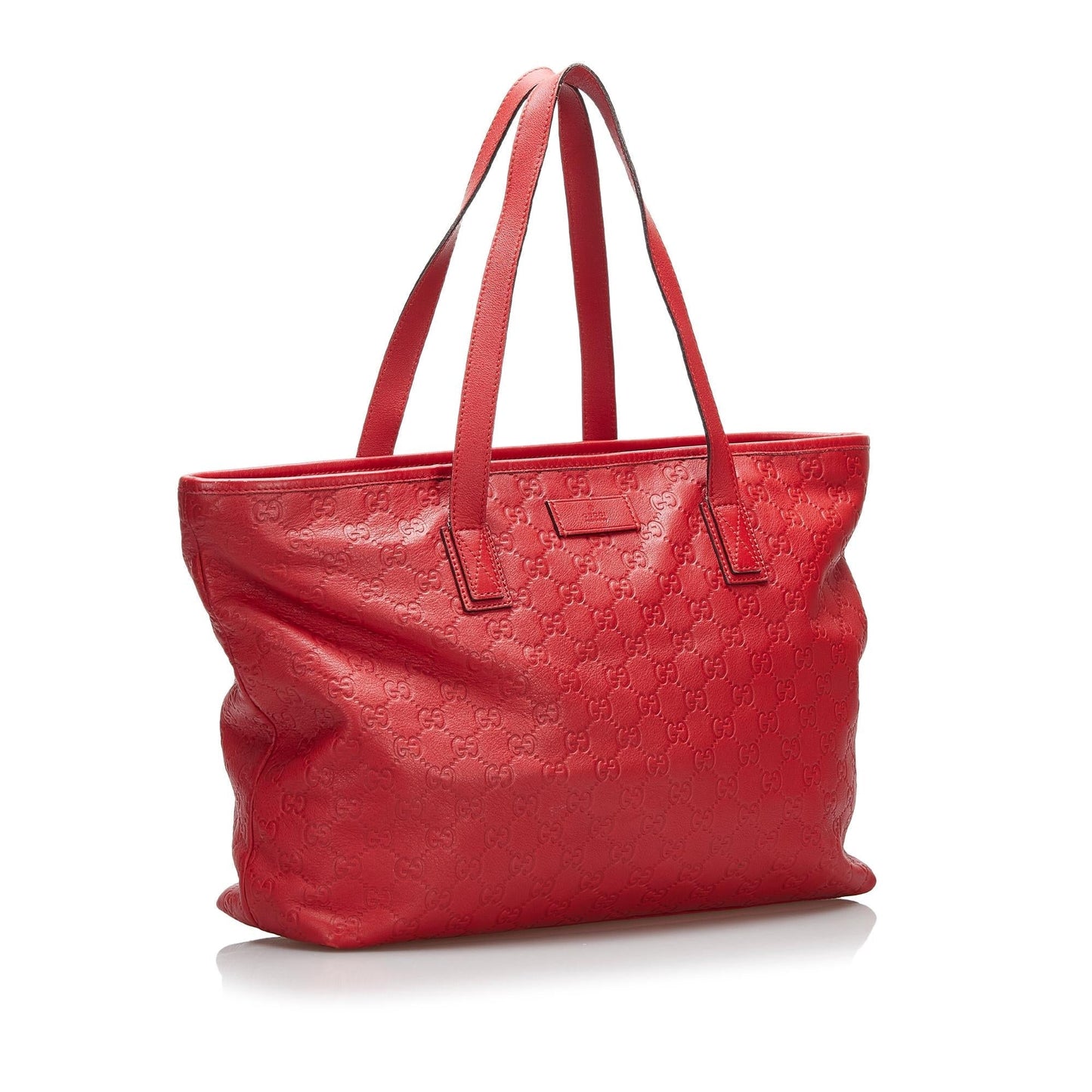 Gucci Guccissima SHG-41PyqK Calf Red Tote Bag