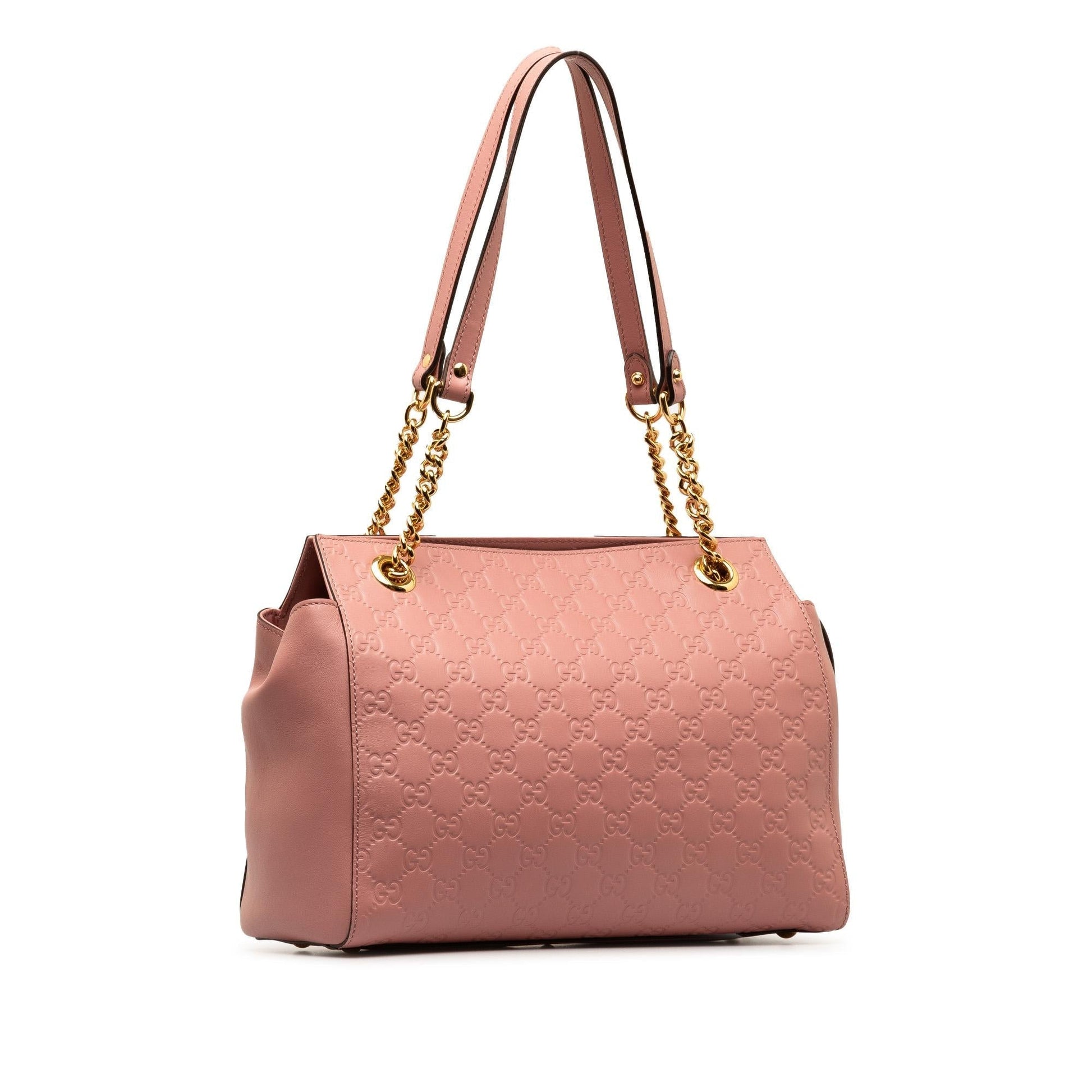 Gucci Guccissima SHG-rvGmox Calf Pink Tote Bag