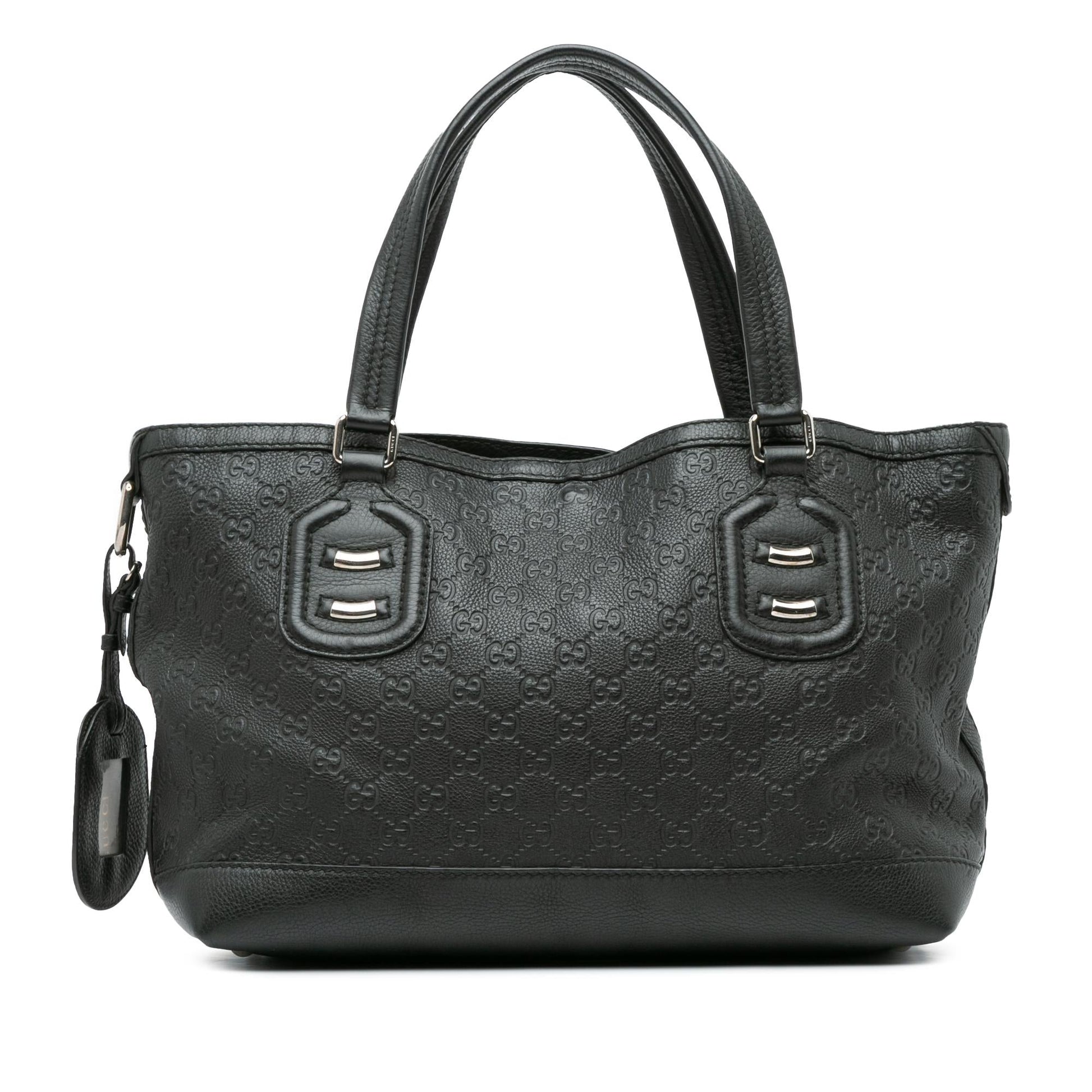Gucci Guccissima SHG-aMRMU6 Calf Black Tote Bag