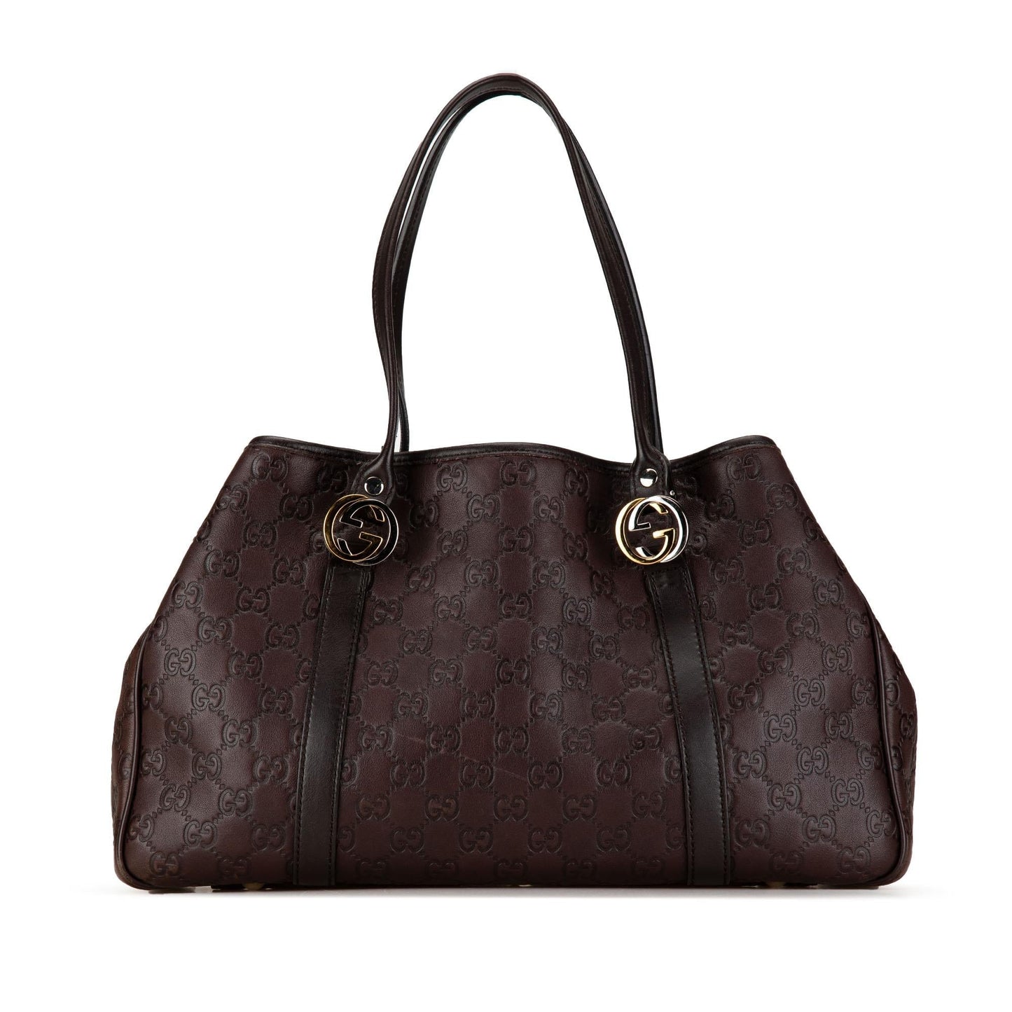 Gucci Guccissima Twins SHG-gzoPWz Calf Brown Tote Bag