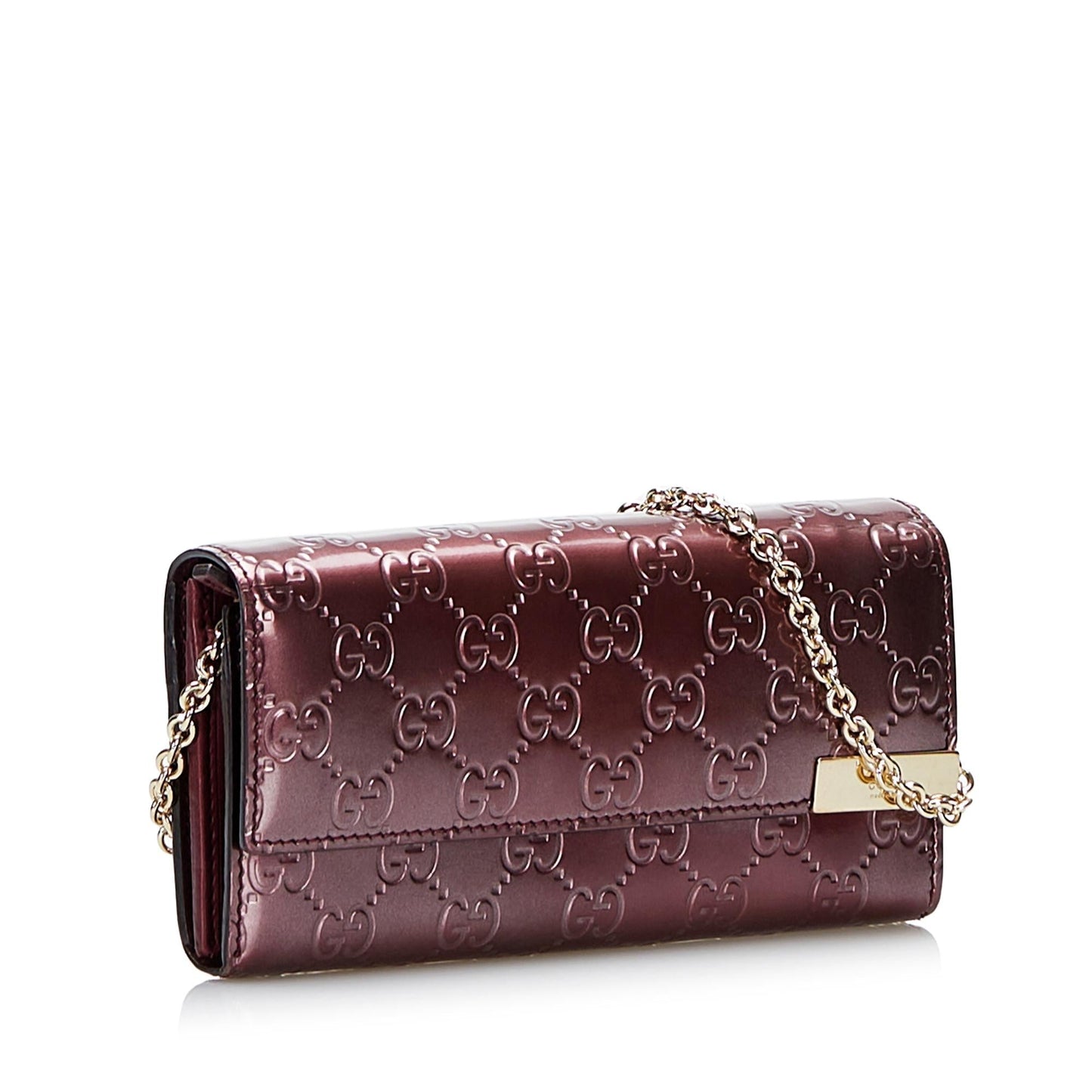 Gucci Guccissima Wallet On SHG-Y0C7ce Calf Chain Crossbody Bag