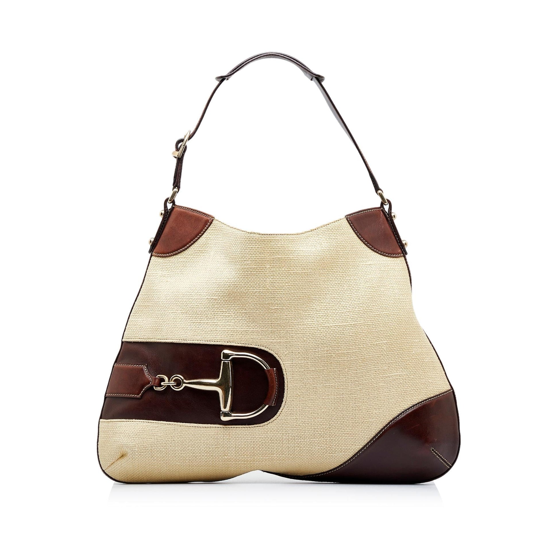 Gucci Hasler SHG-uedmVV Canvas Calf Brown Shoulder Bag