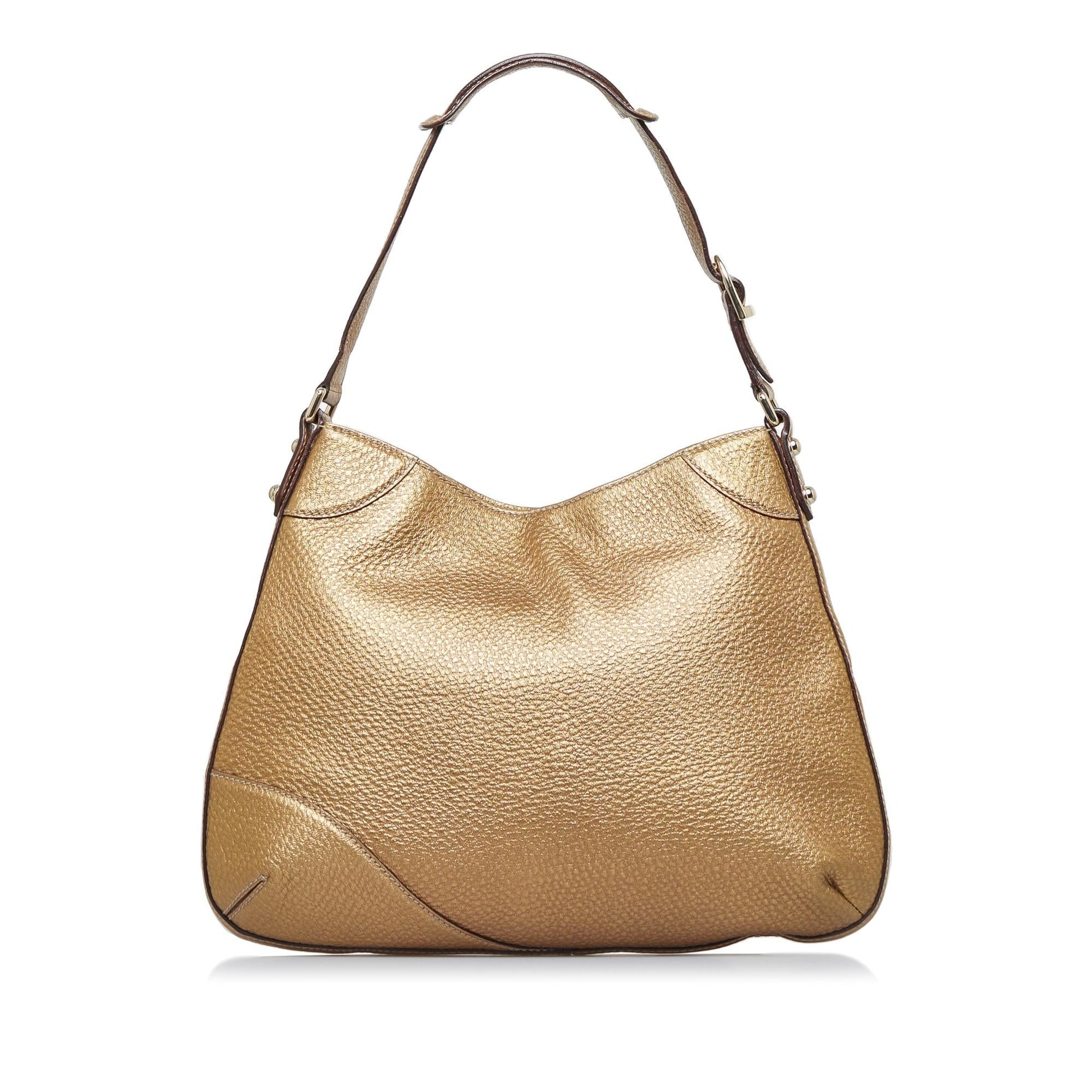 Gucci Hasler SHG-kigbkQ Calf Gold Shoulder Bag