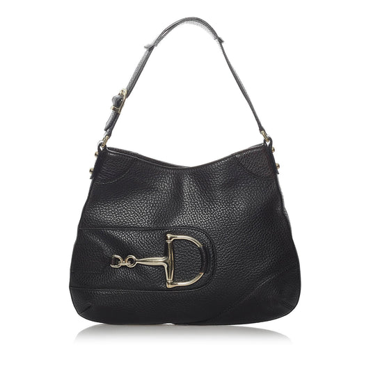Gucci Hasler SHG Leather Calf Black Shoulder Bag