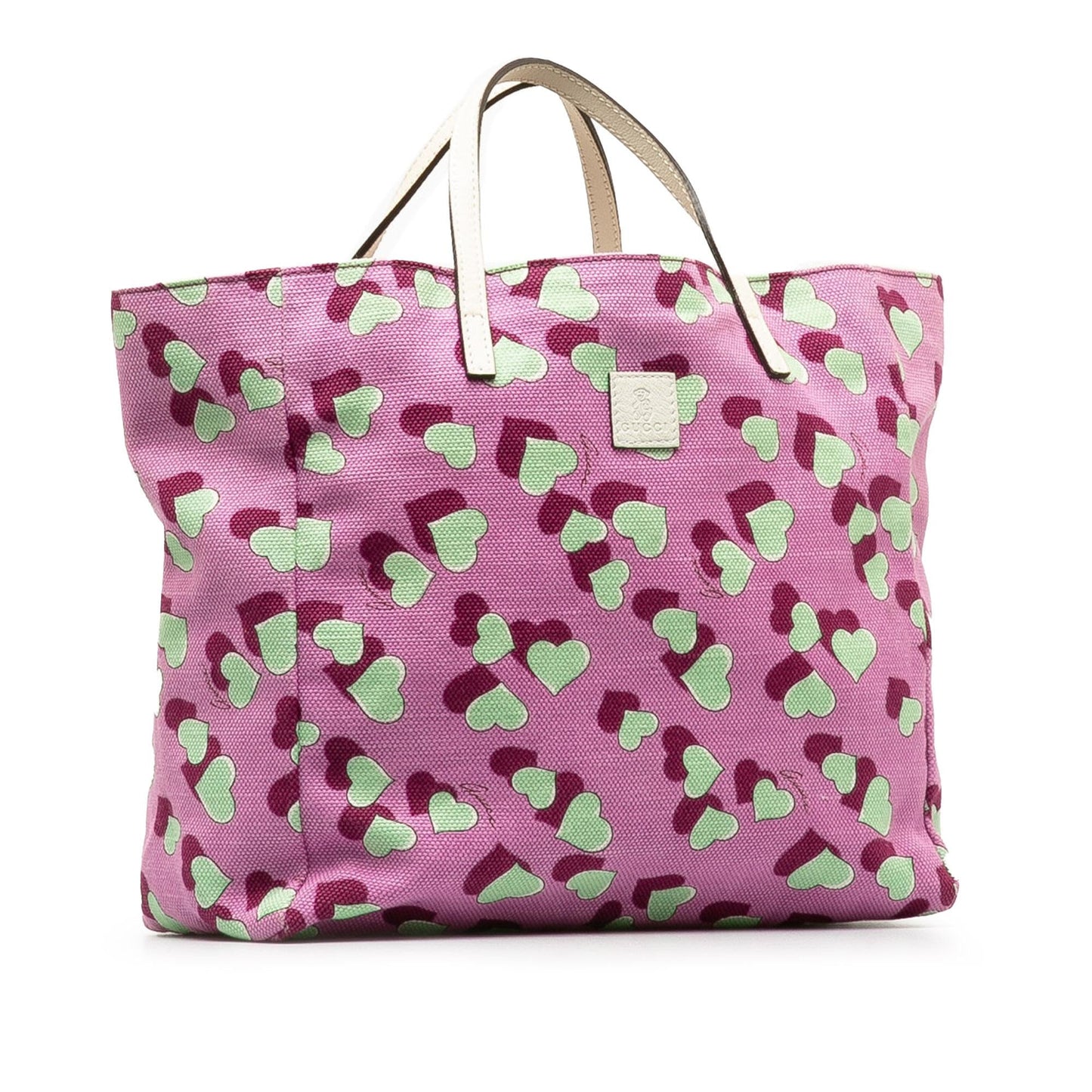 Gucci Heartbeat SHG-vLx8n5 Canvas Pink Tote Bag