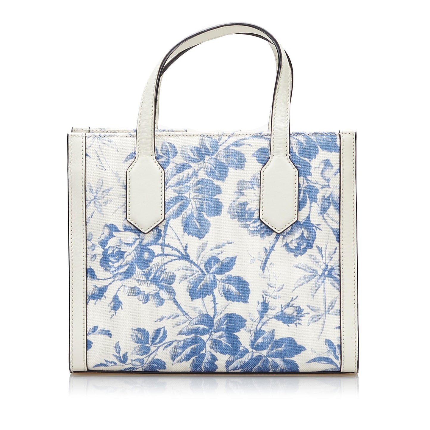 Gucci Herbarium SHG-v4aQ2g Canvas White Blue Satchel Bag