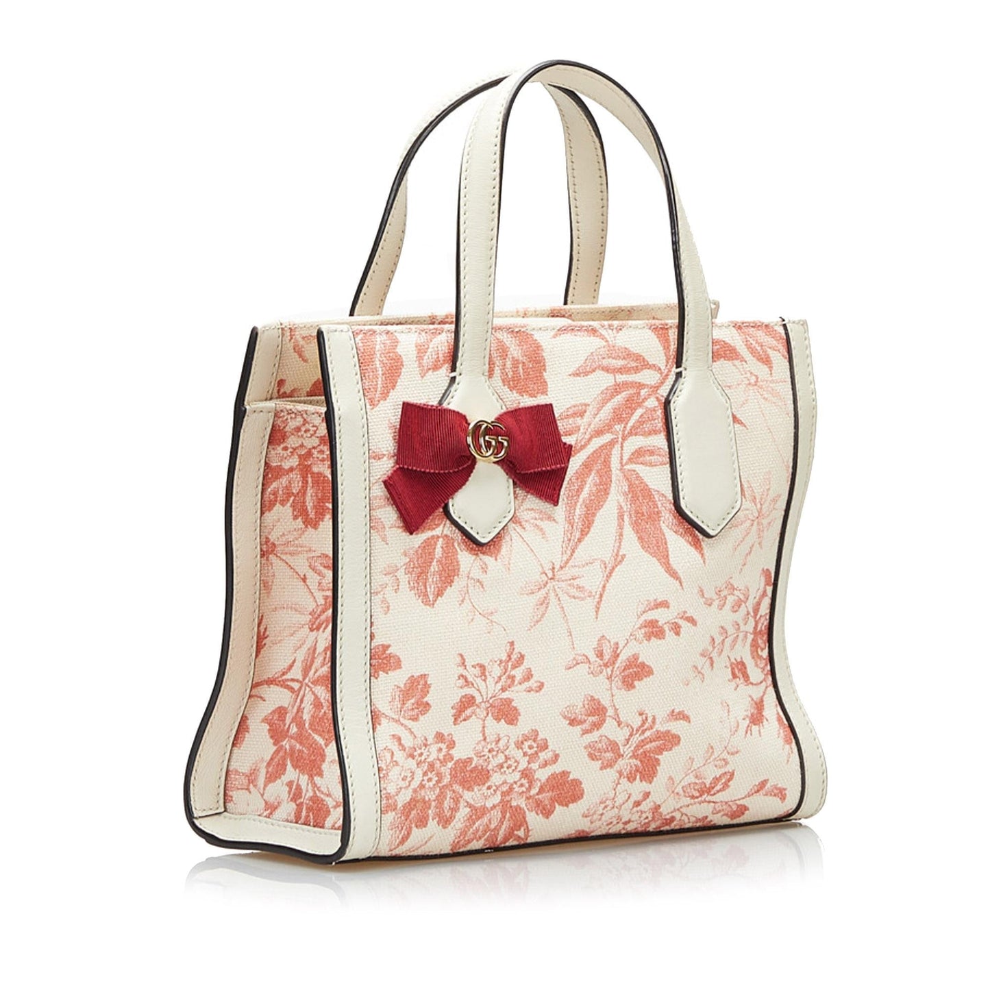 Gucci Herbarium SHG-bZ5cSW Canvas Pink Satchel Bag