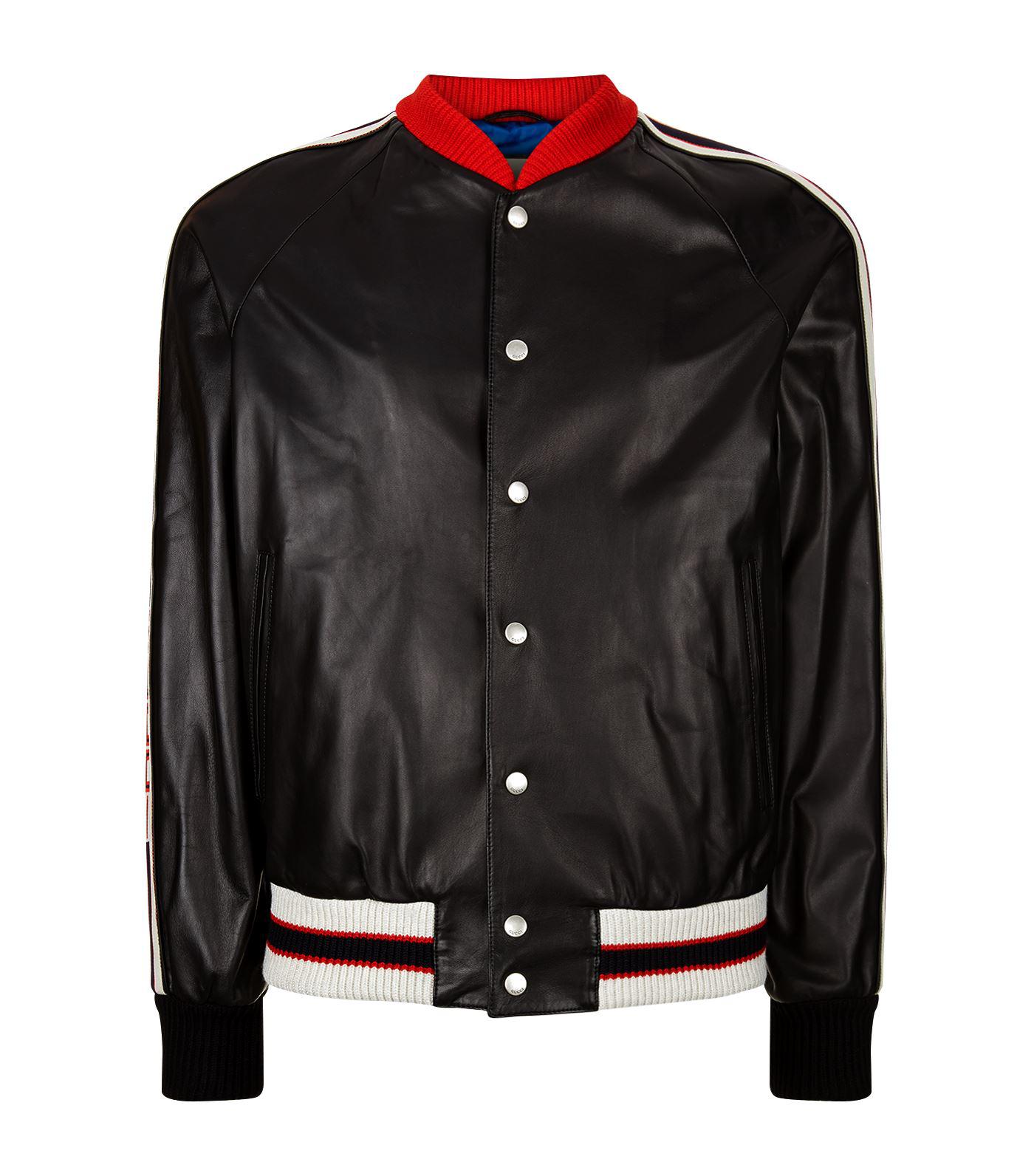 Gucci WEB JACKET Leather Apparel