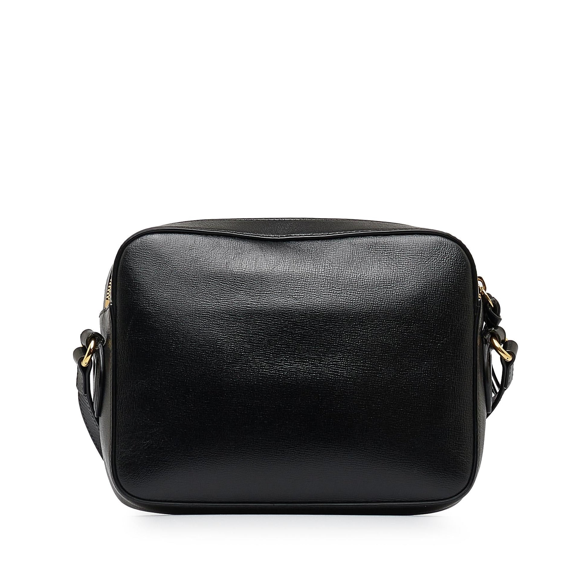 Gucci Horsebit SHG-vn1WGM Calf Black Crossbody Bag