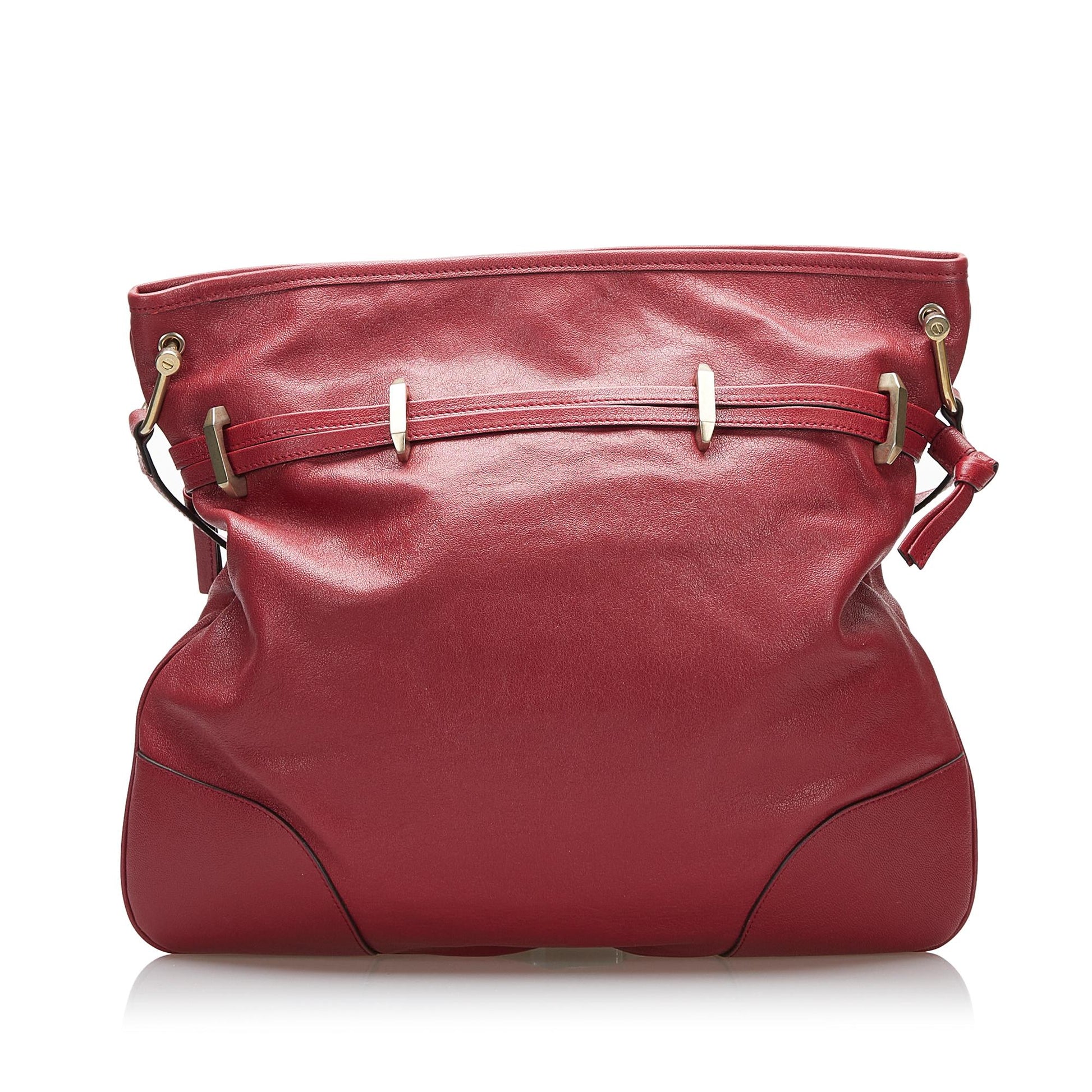 Gucci Horsebit Drawstring SHG-Xwa7rJ Calf Red Jewelry