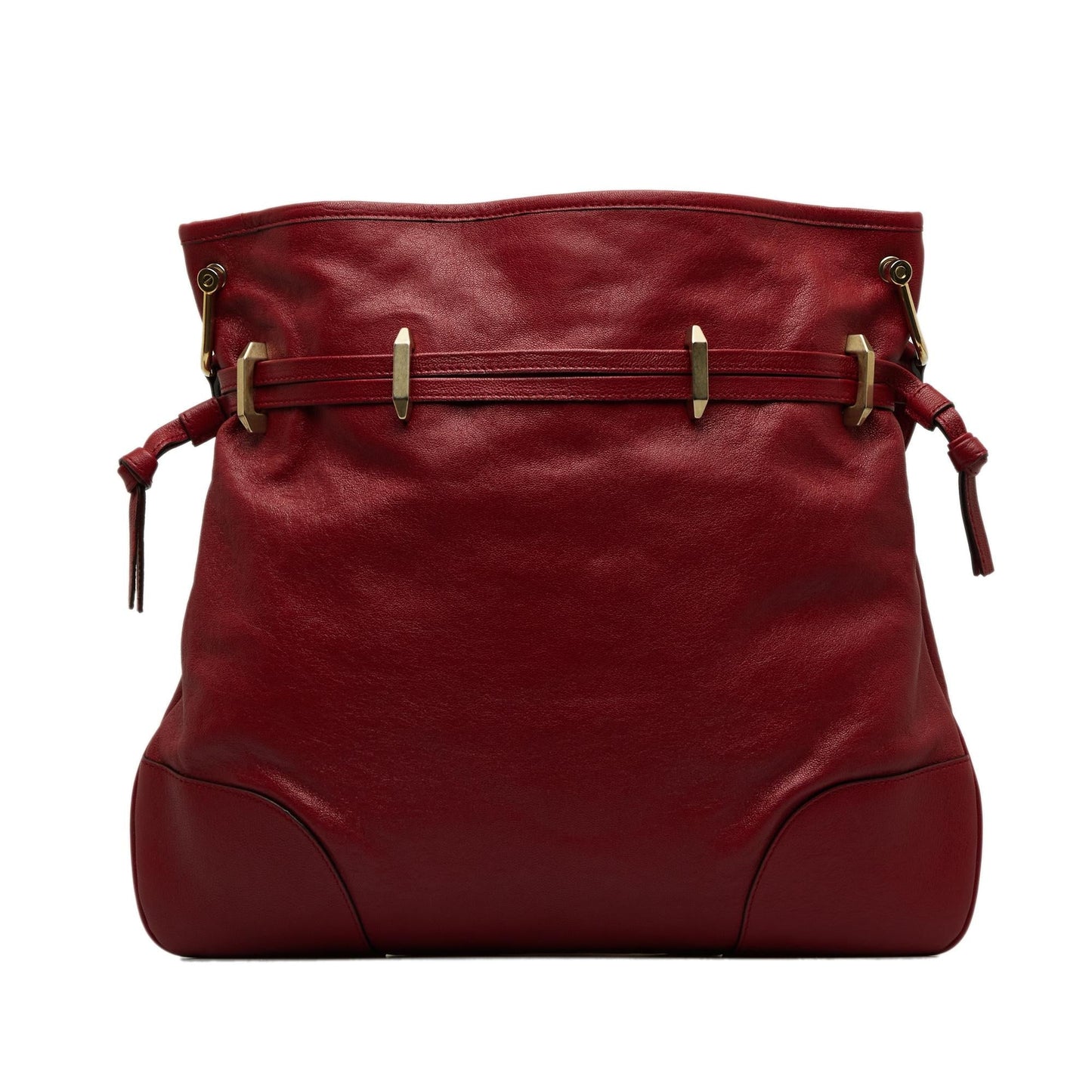 Gucci Horsebit Drawstring Calf Red Jewelry Shg Cwsmh3
