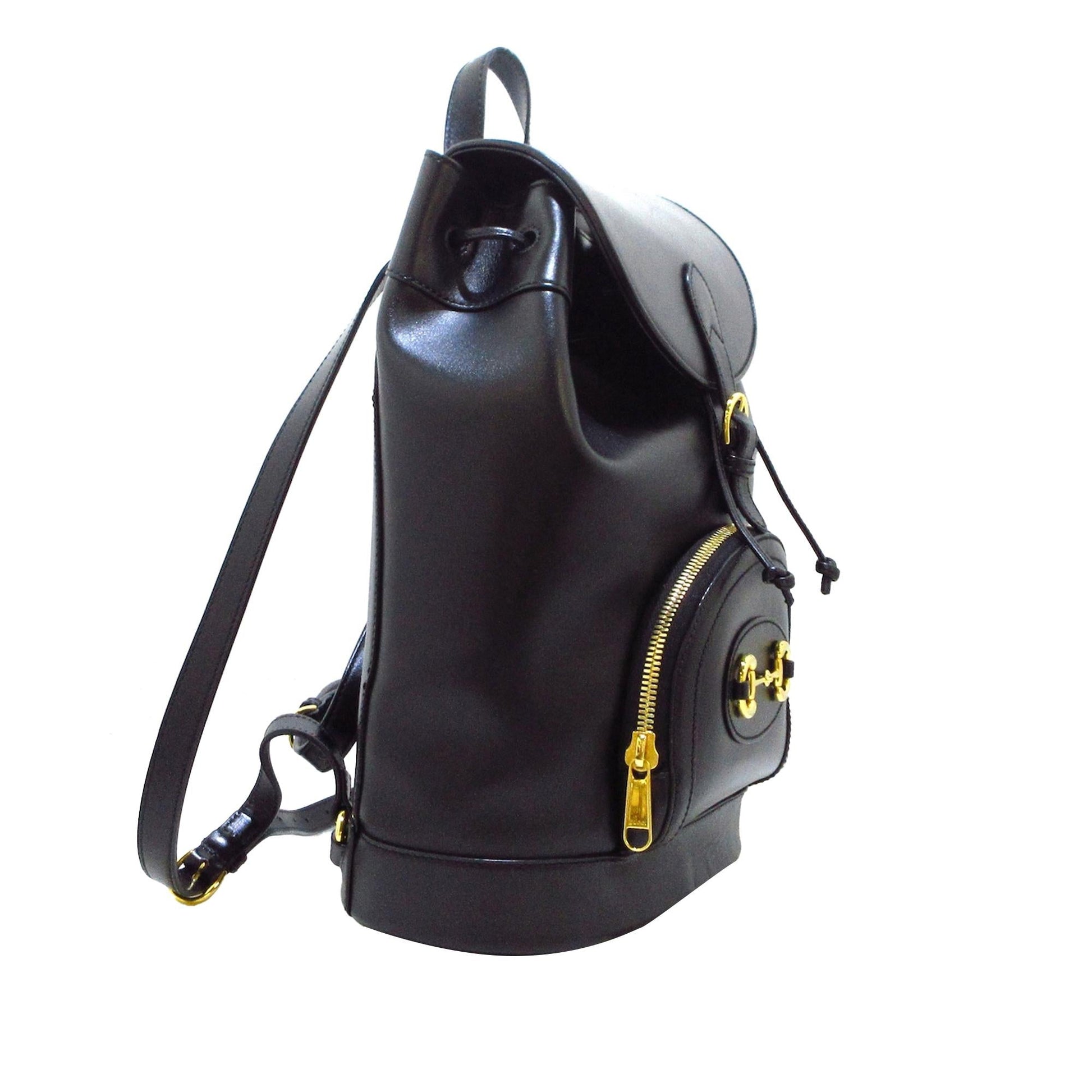 Gucci Horsebit Backpack SHG-7RlxBi Leather Calf Black
