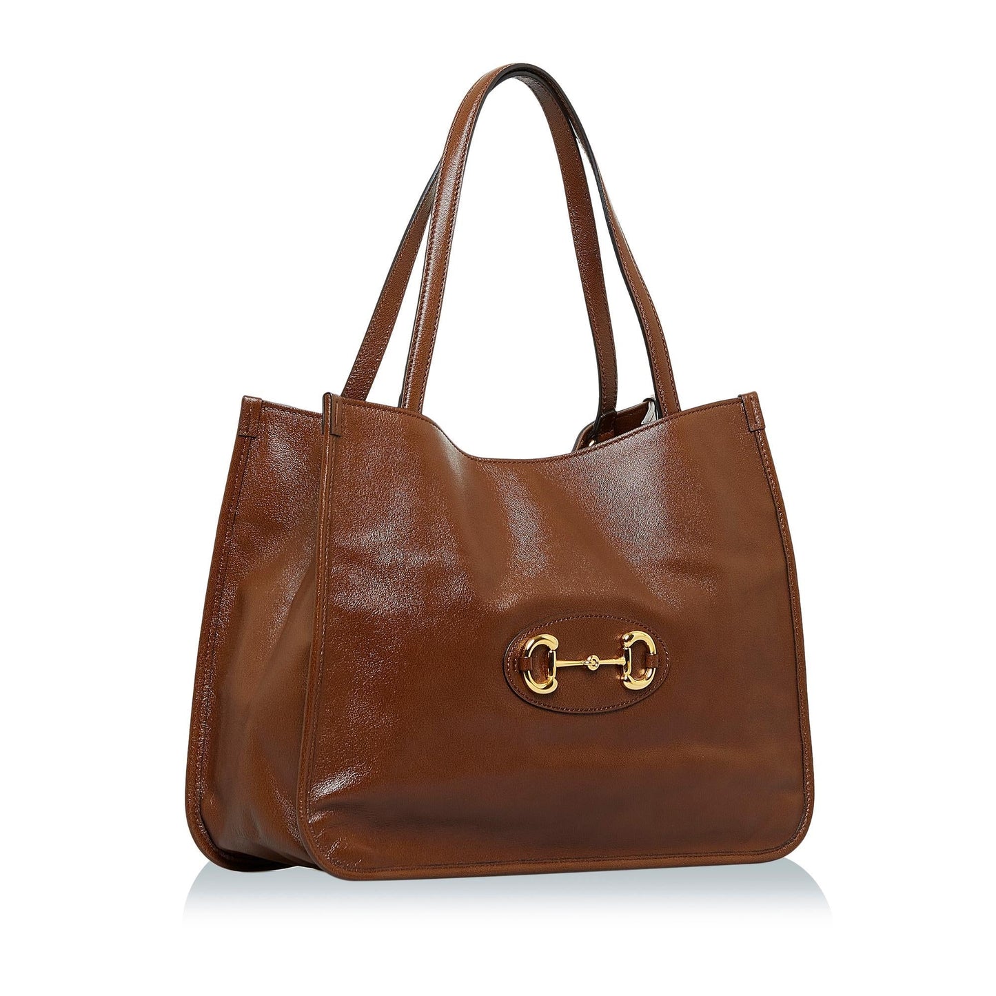 Gucci Horsebit SHG-YDTQMS Calf Brown Tote Bag
