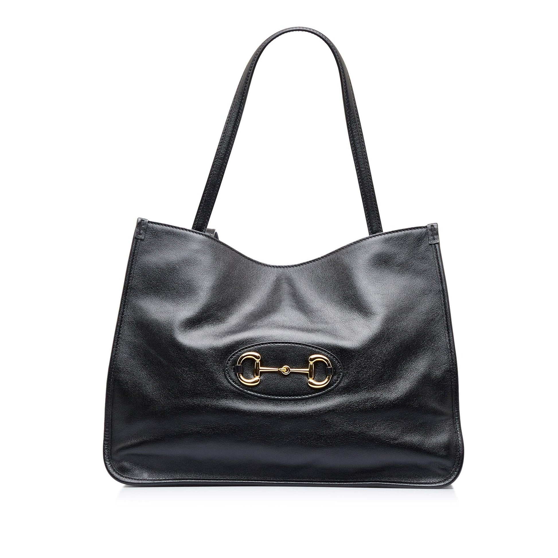 Gucci Horsebit SHG-wZLj3p Calf Black Tote Bag
