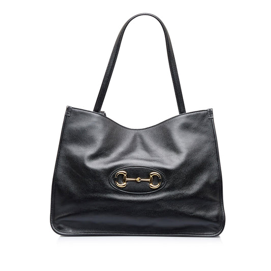 Gucci Horsebit SHG-wZLj3p Calf Black Tote Bag