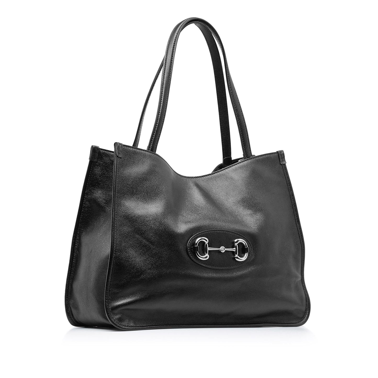 Gucci Horsebit SHG-wZLj3p Calf Black Tote Bag