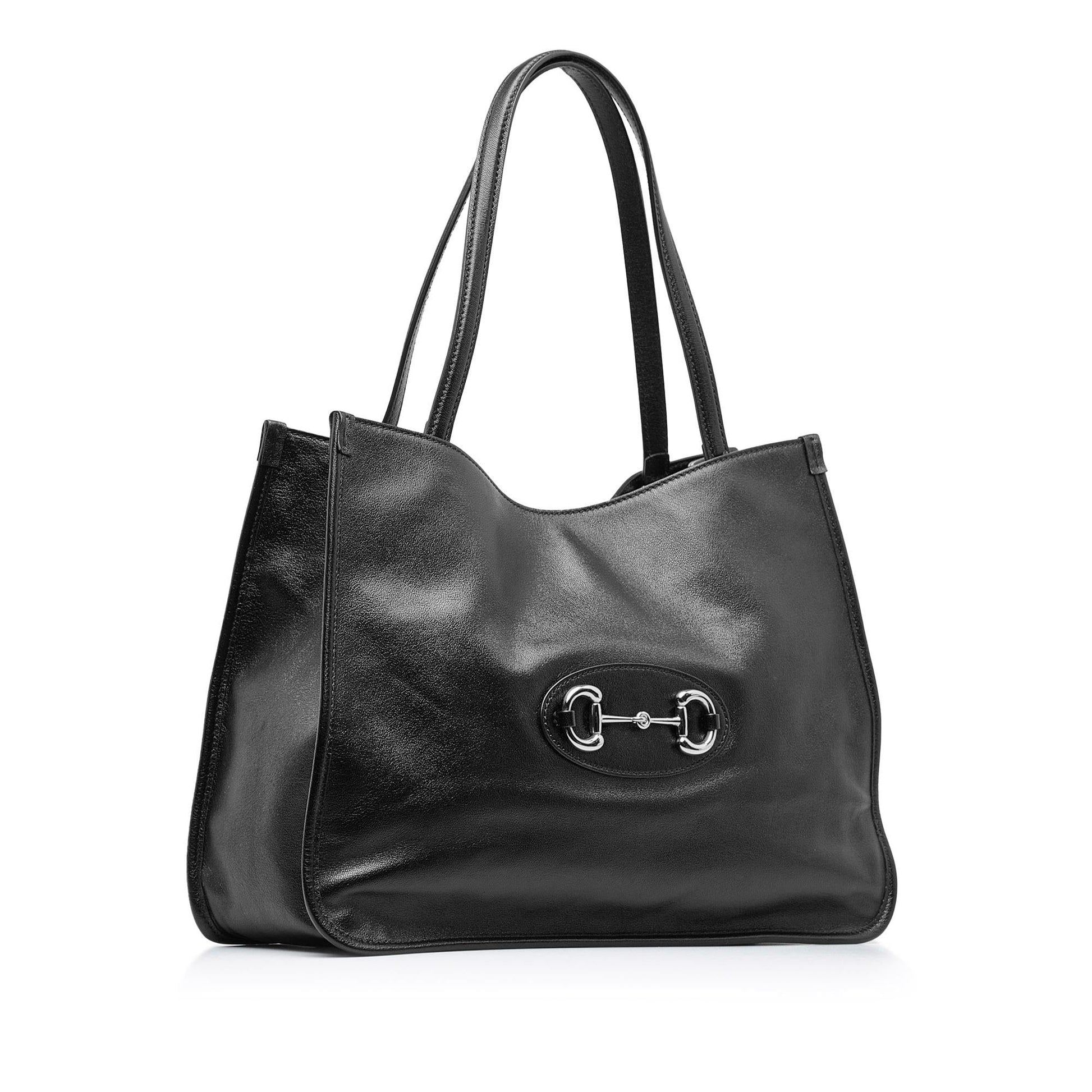 Gucci Horsebit SHG-wZLj3p Calf Black Tote Bag
