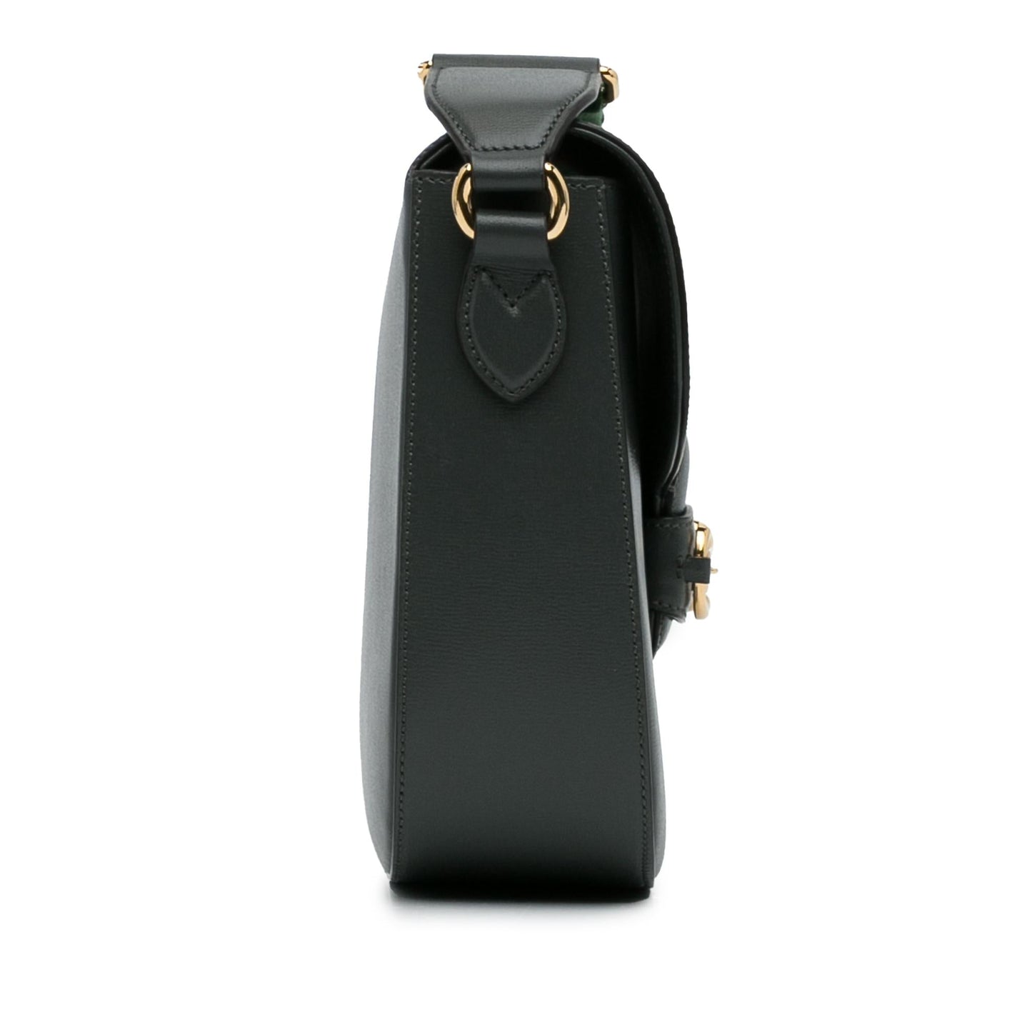 Gucci Horsebit Web Calf Grey Crossbody Bag