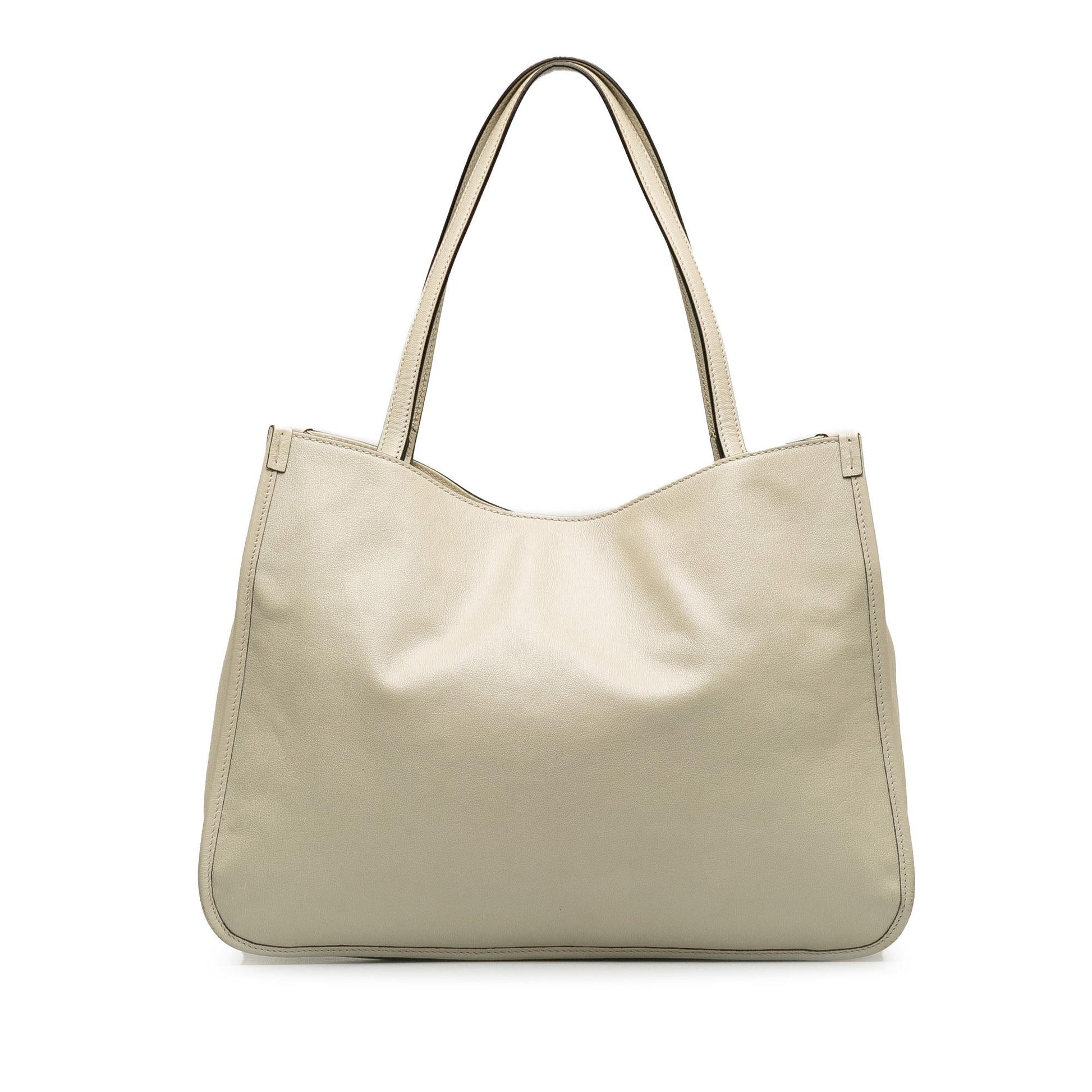 Gucci Horsebit Leather Calf White Tote Bag Tote Bag