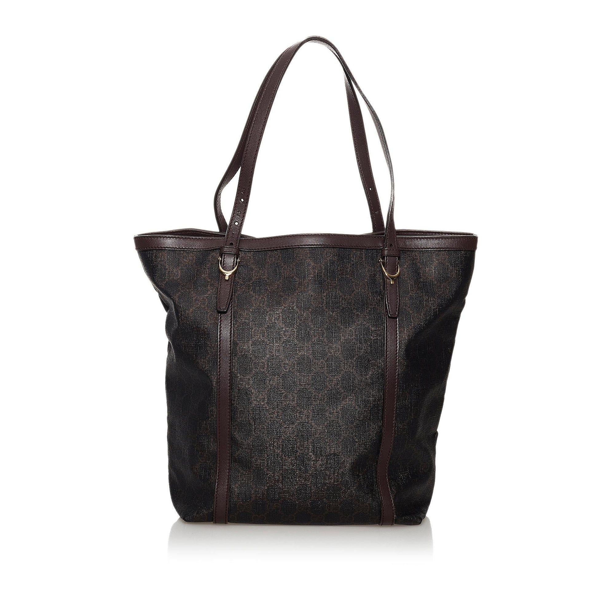 Gucci Horsebit SHG Canvas Brown Shoulder Bag Bag Shg