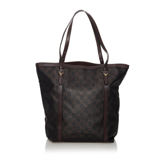 Gucci Horsebit SHG Canvas Brown Shoulder Bag Bag Shg