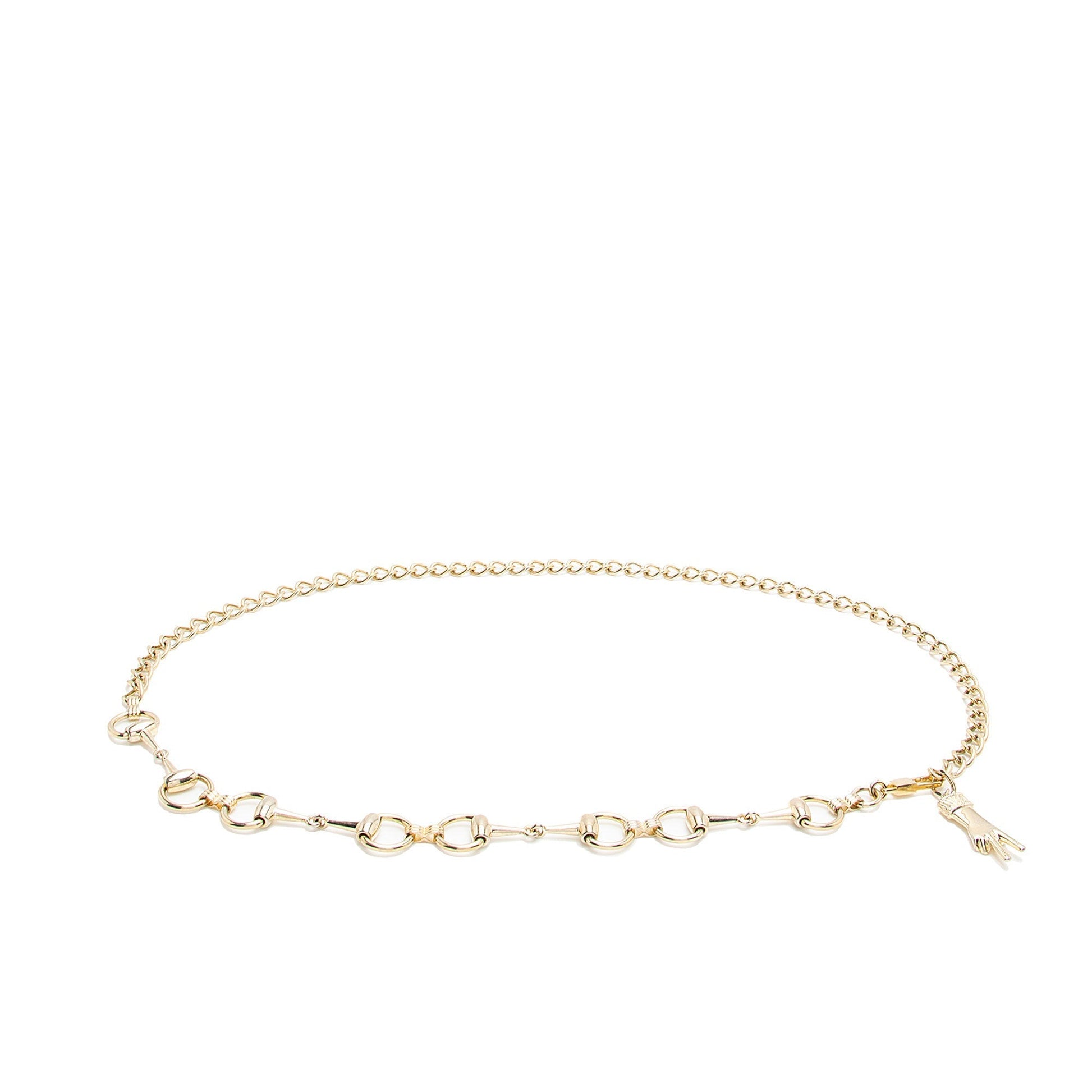 Gucci Horsebit Belt - OS SHF-i5cg1d Gold Chain Accessory