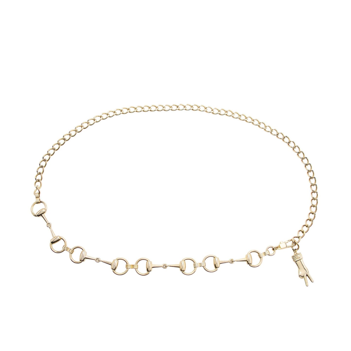 Gucci Horsebit Belt - OS SHF-i5cg1d Gold Chain Accessory